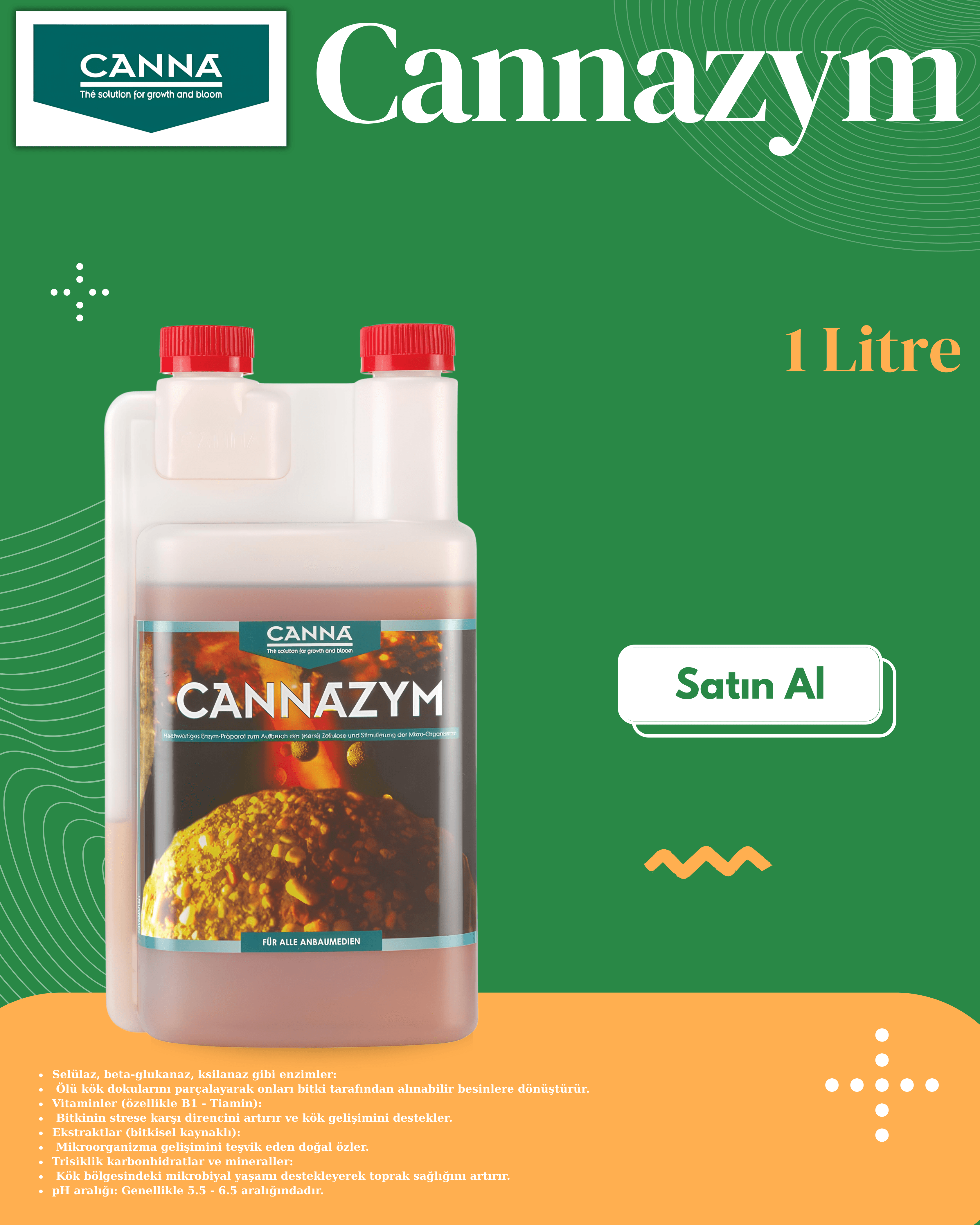 Cannazym Enzymes (Enzimler) 1 Litre