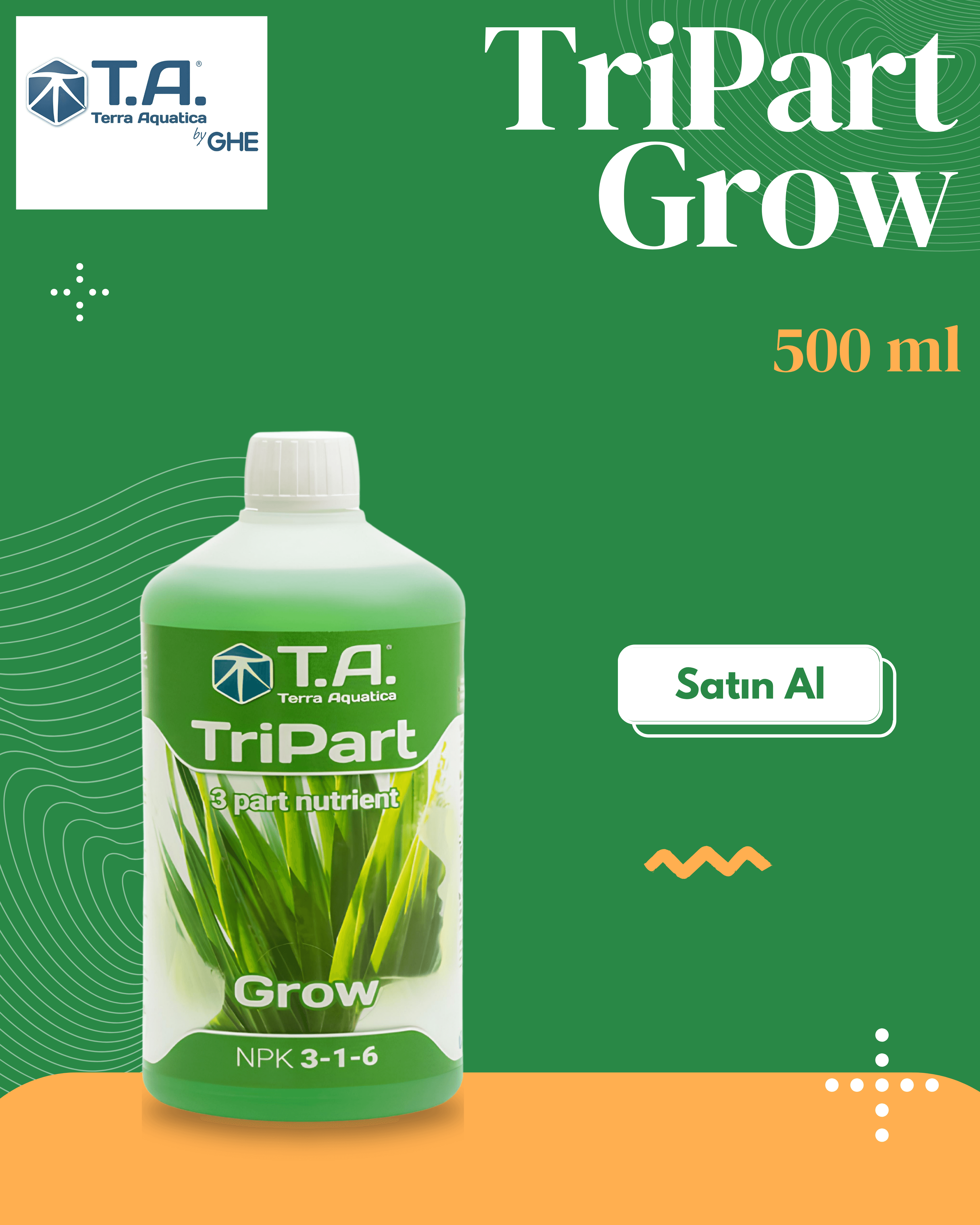 T.A (GHE) - TriPart Flora Grow 500 mL
