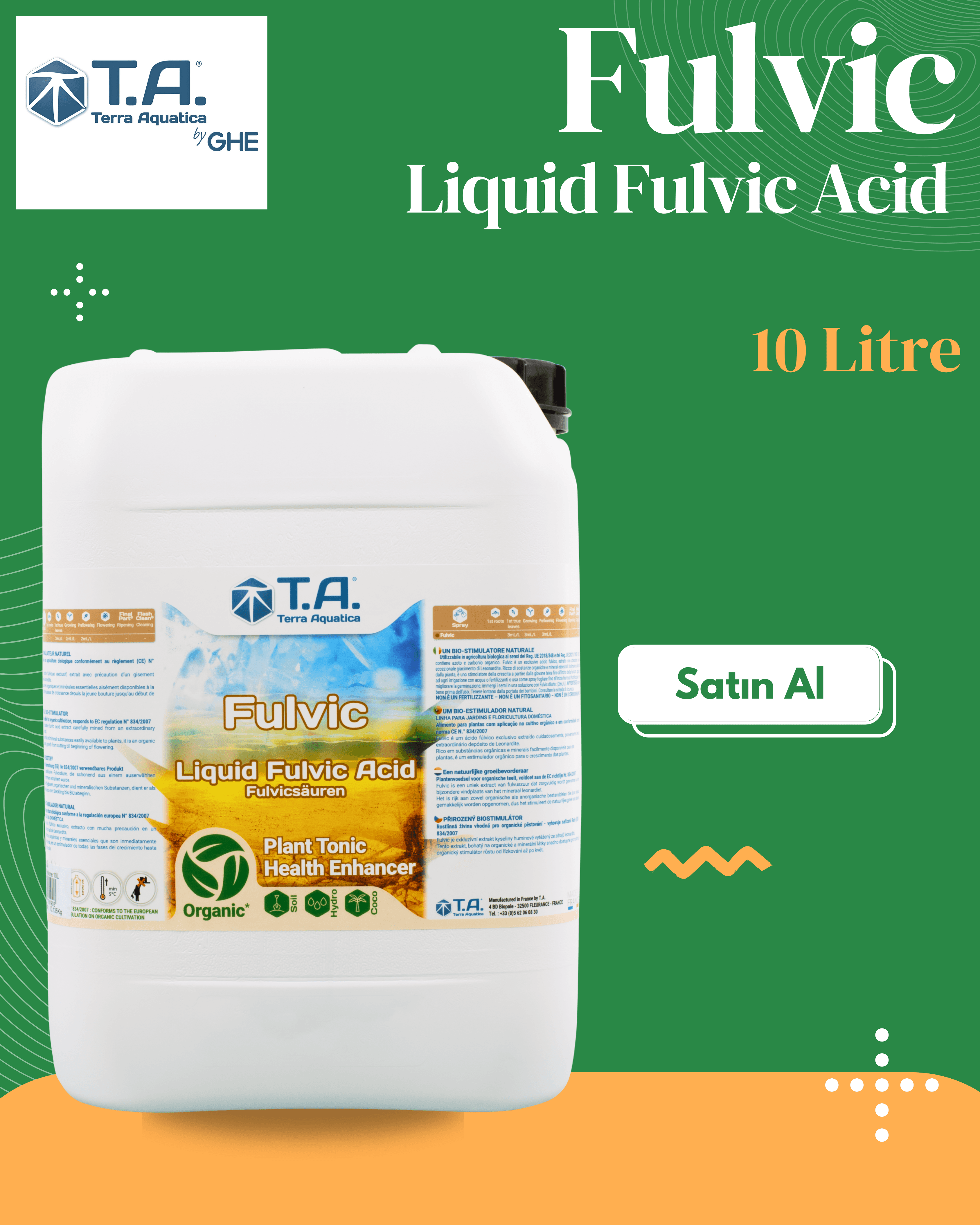 T.A (GHE) - Fulvic 10 litre (Diamond Nectar)