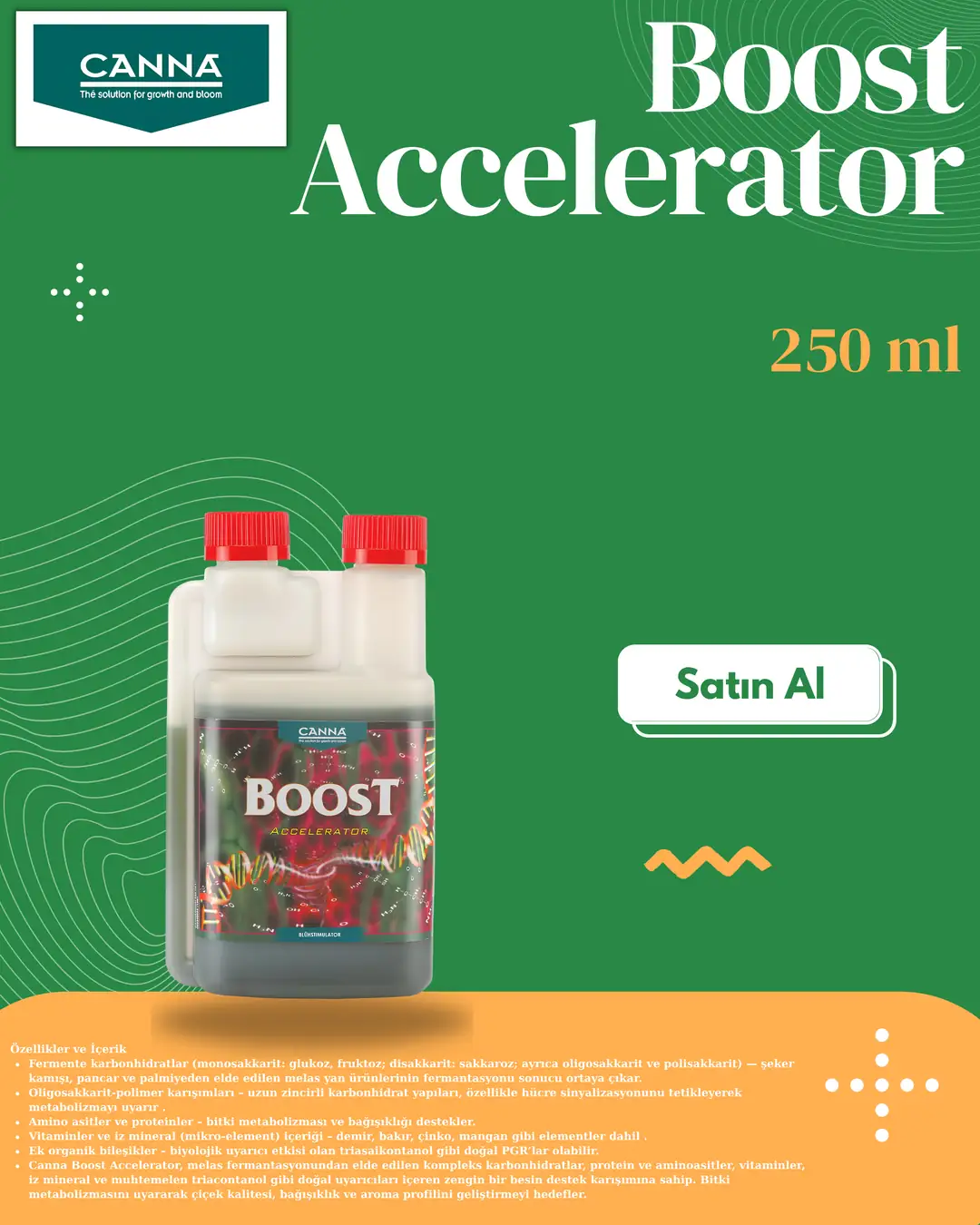 Canna CannaBoost Oost - Stimolatore Per La Fioritura 250 Ml - Aumenta Resa E Qualità Dei Fiori In Coltivazione Idroponica E Suolo