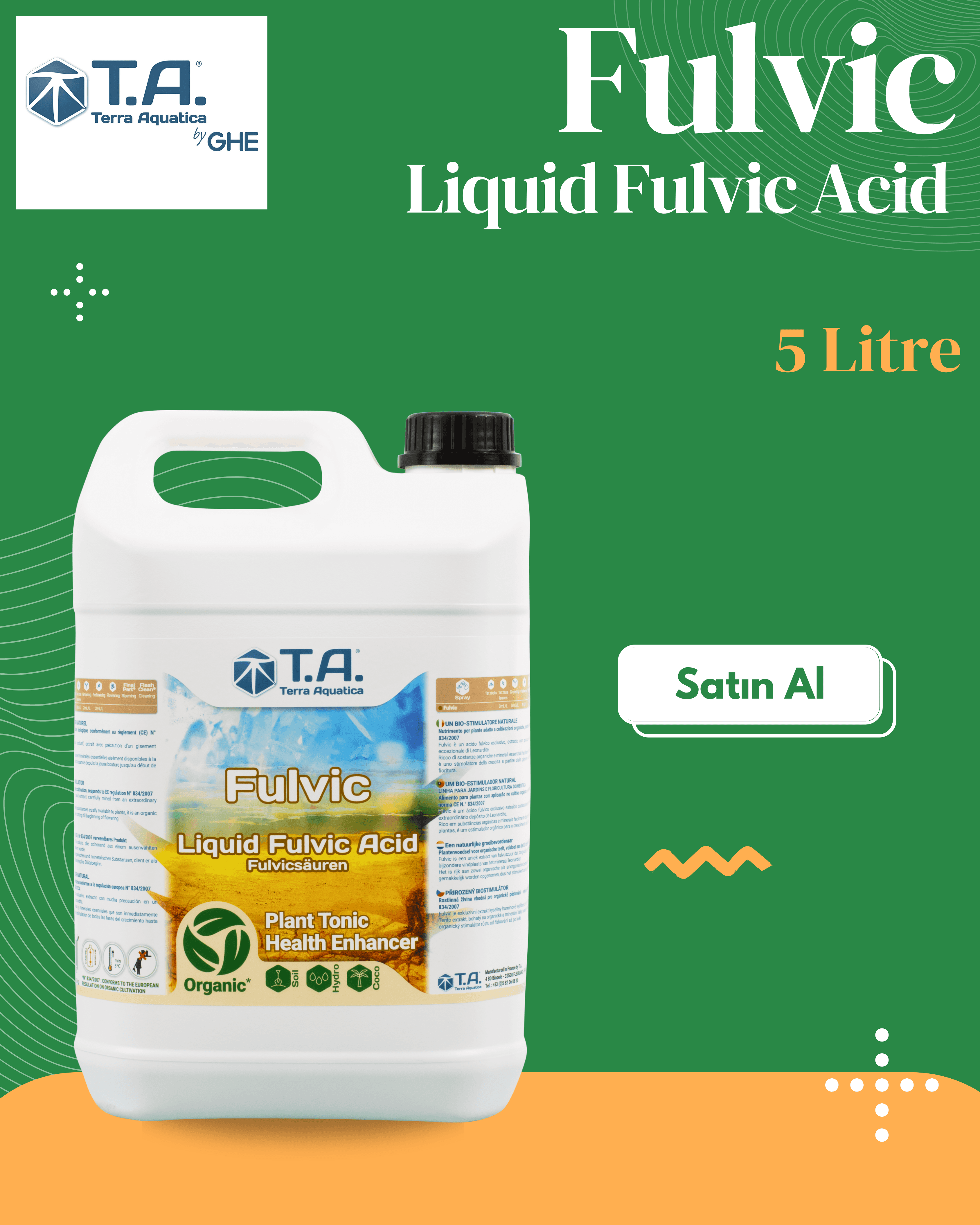 T.A (GHE) - Fulvic 5 Litre (Diamond Nectar)