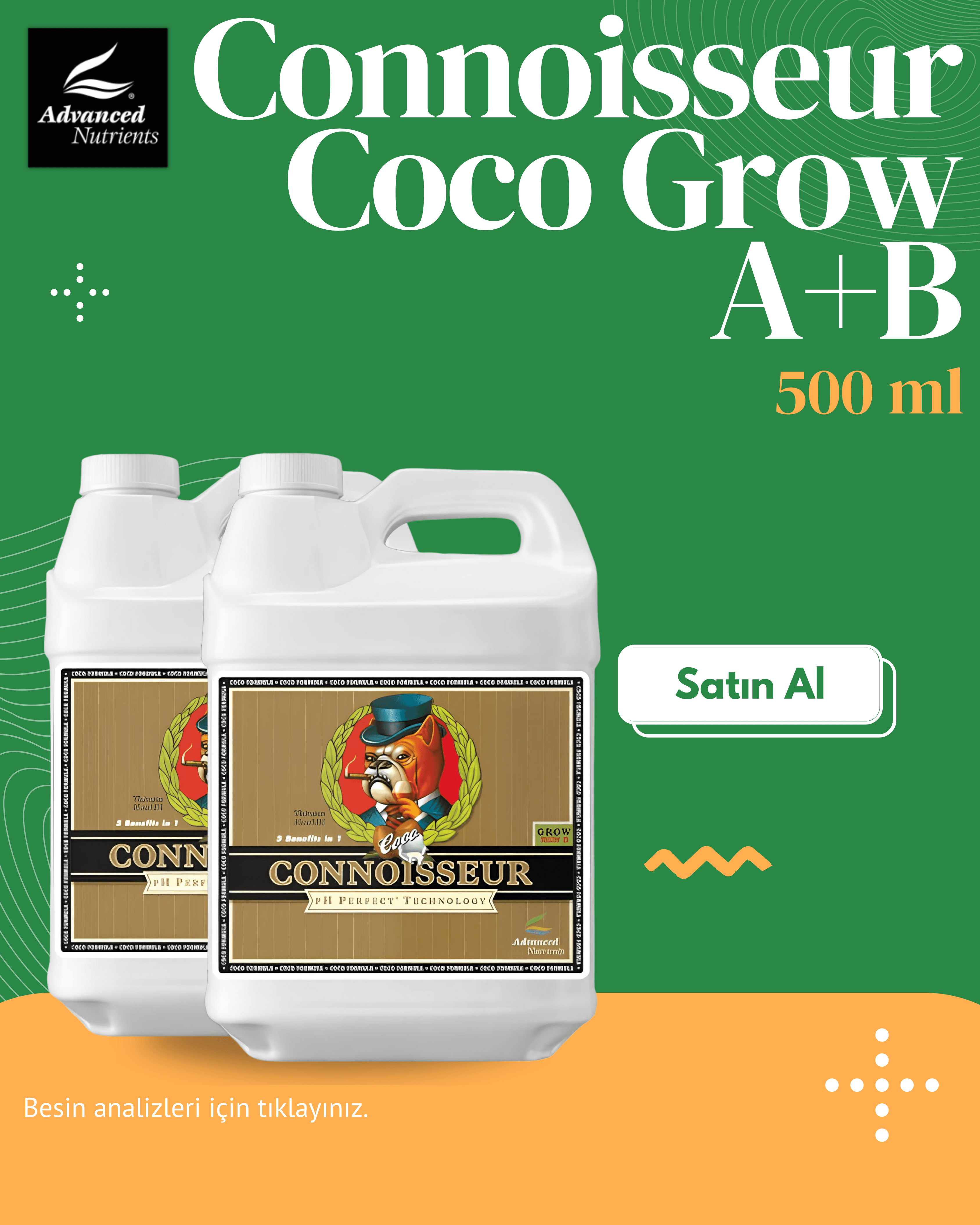 Advanced Nutrients pH Perfect Connoisseur Coco Grow AB 2X 500 mL