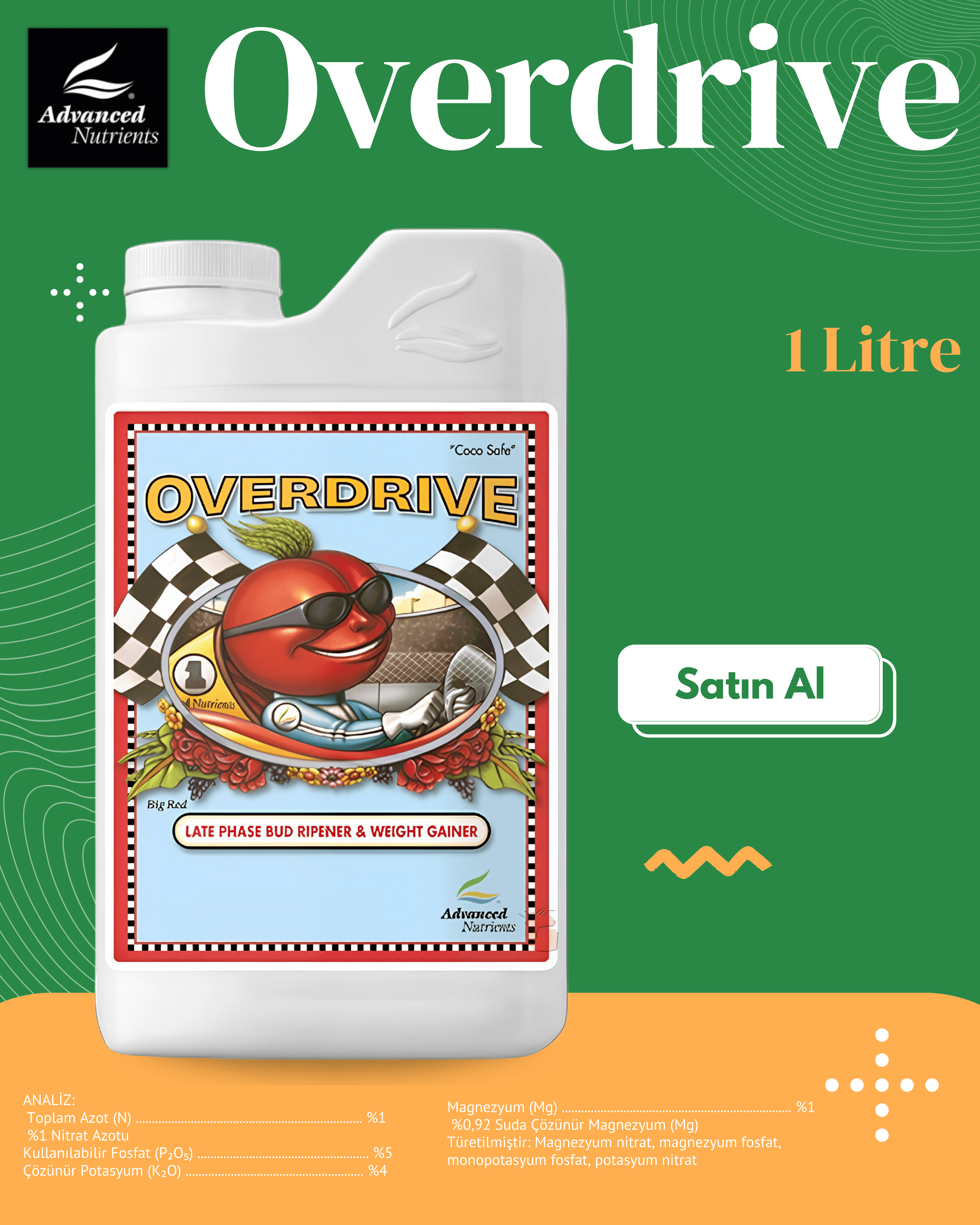 Advanced Nutrients Overdrive 1 Liter