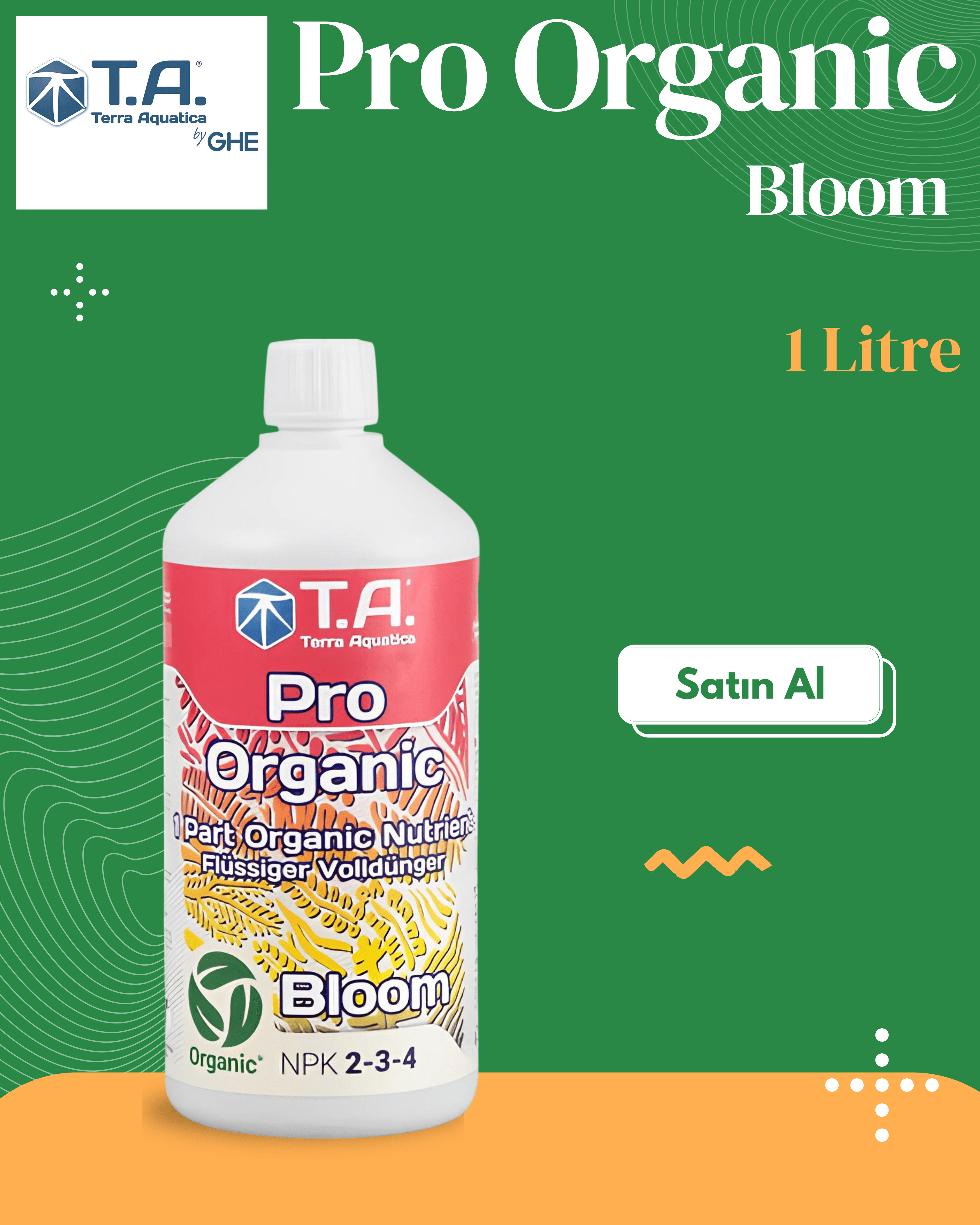 T.A (GHE) - Pro Organic Bloom 1 Litre