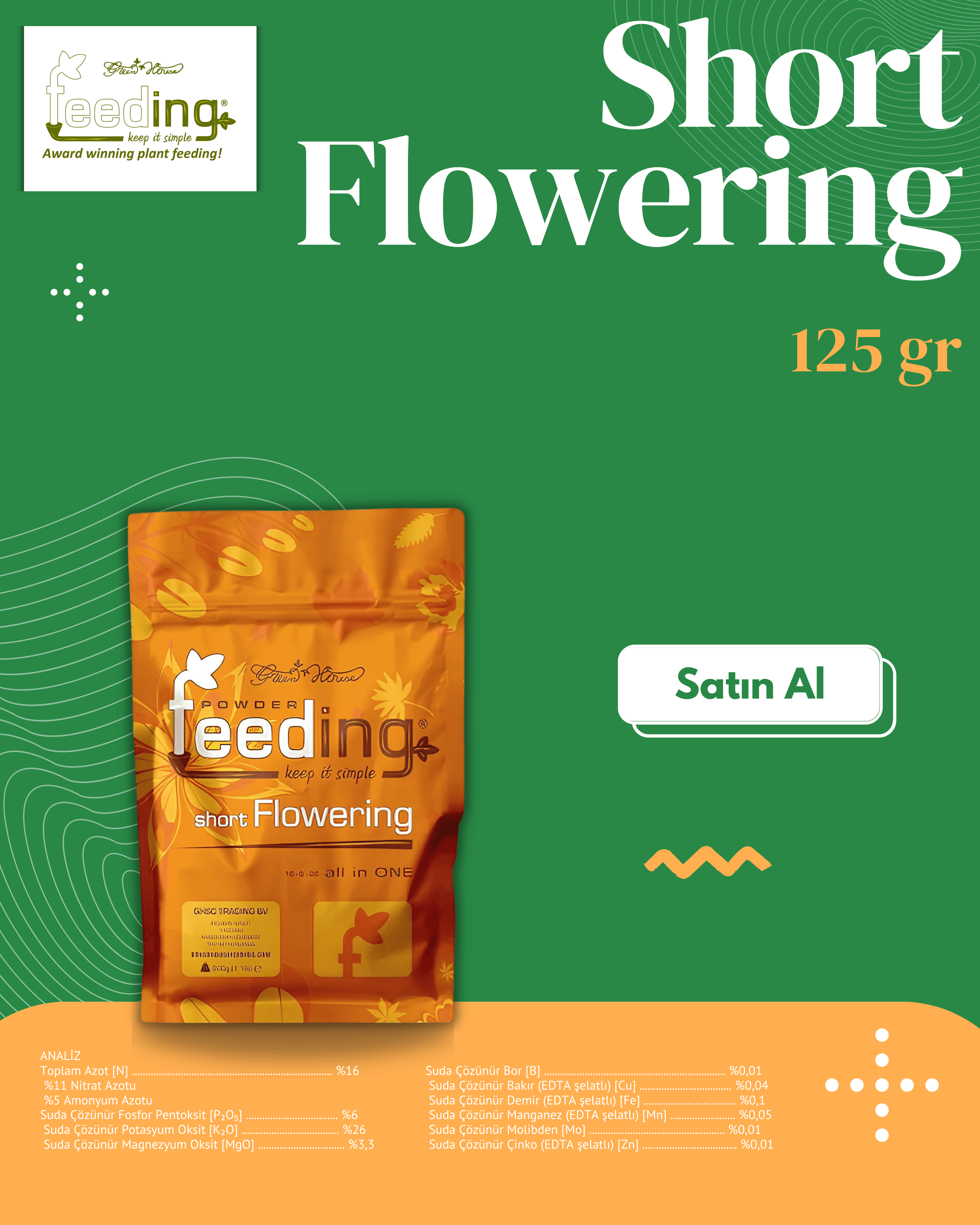 Short Flowering 125 g