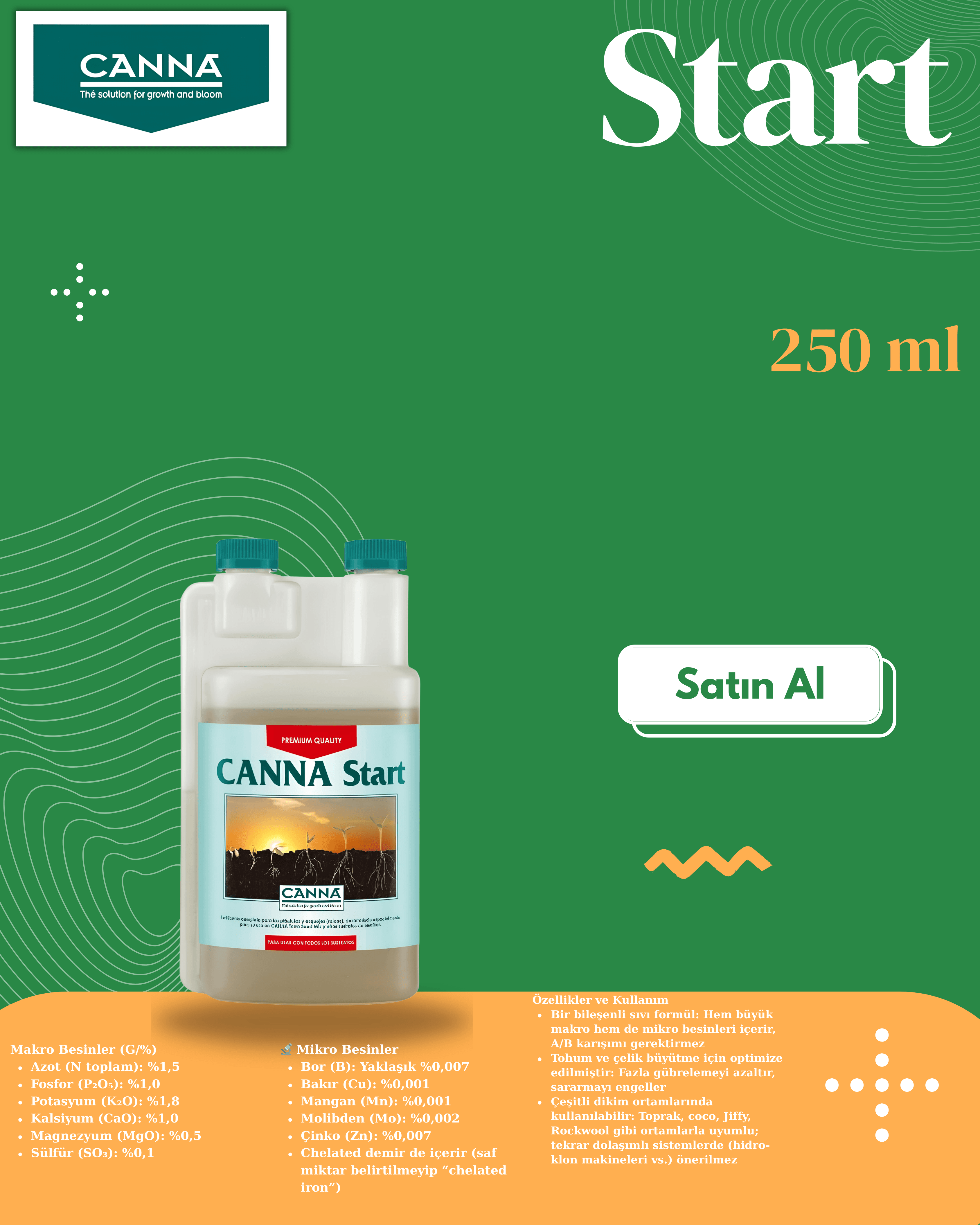 Start 250 mL