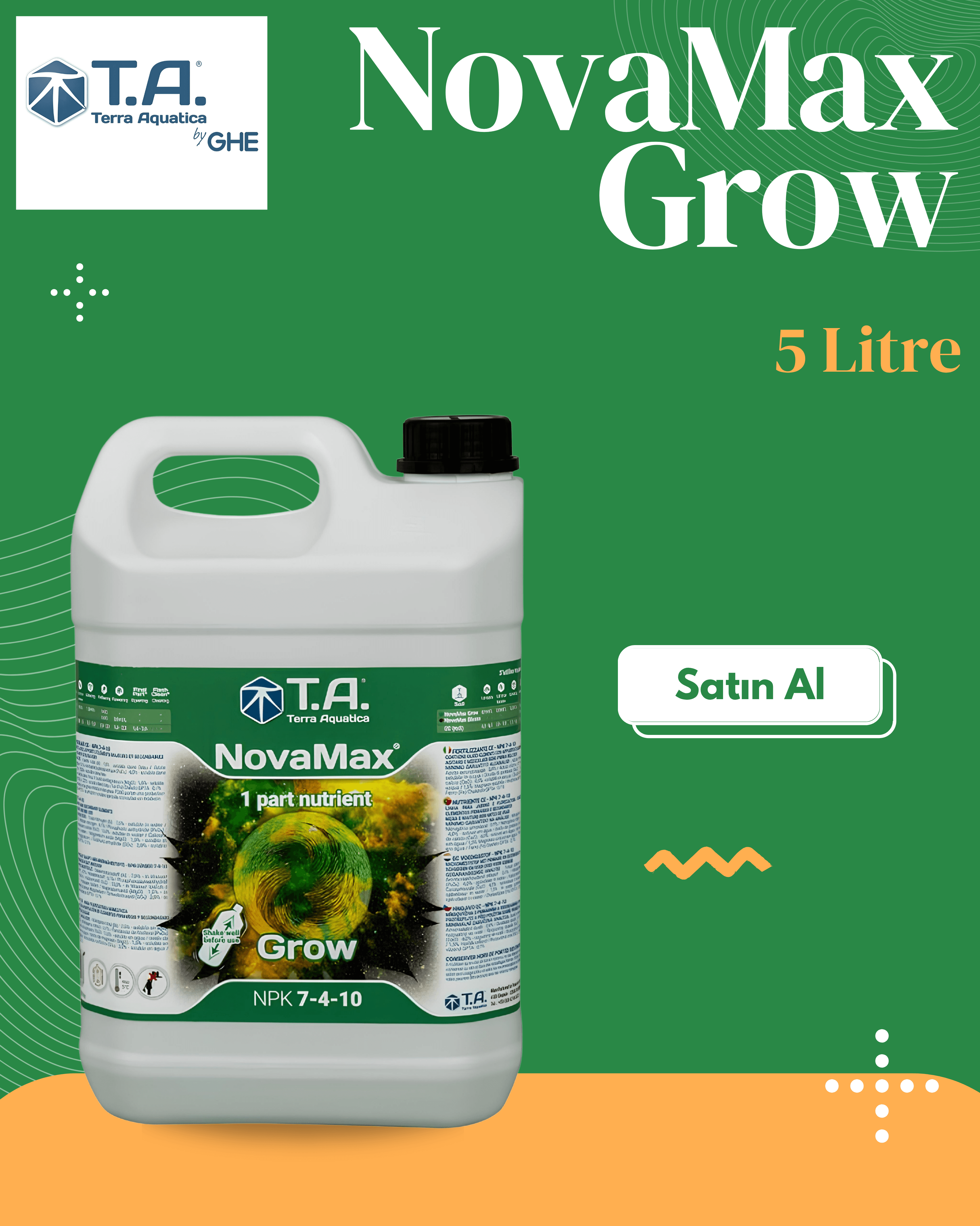T.A (GHE) - NovaMax Grow 5 Litre