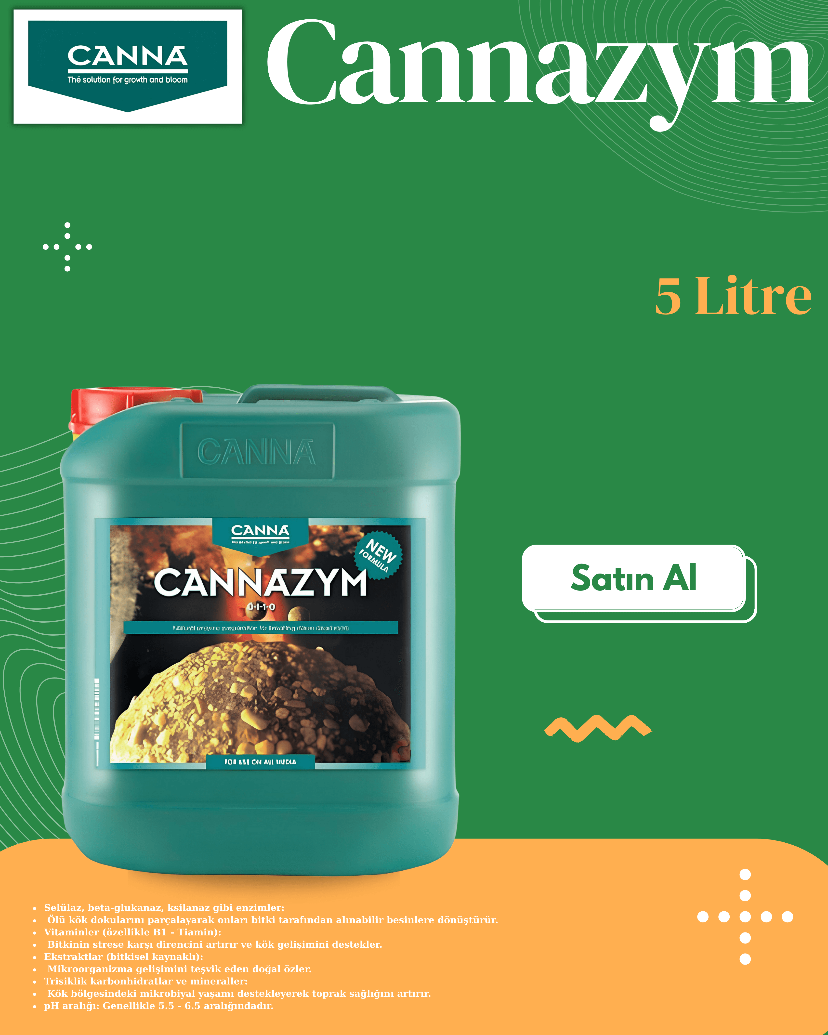 Cannazym Enzymes (Enzimler) 5 Litre