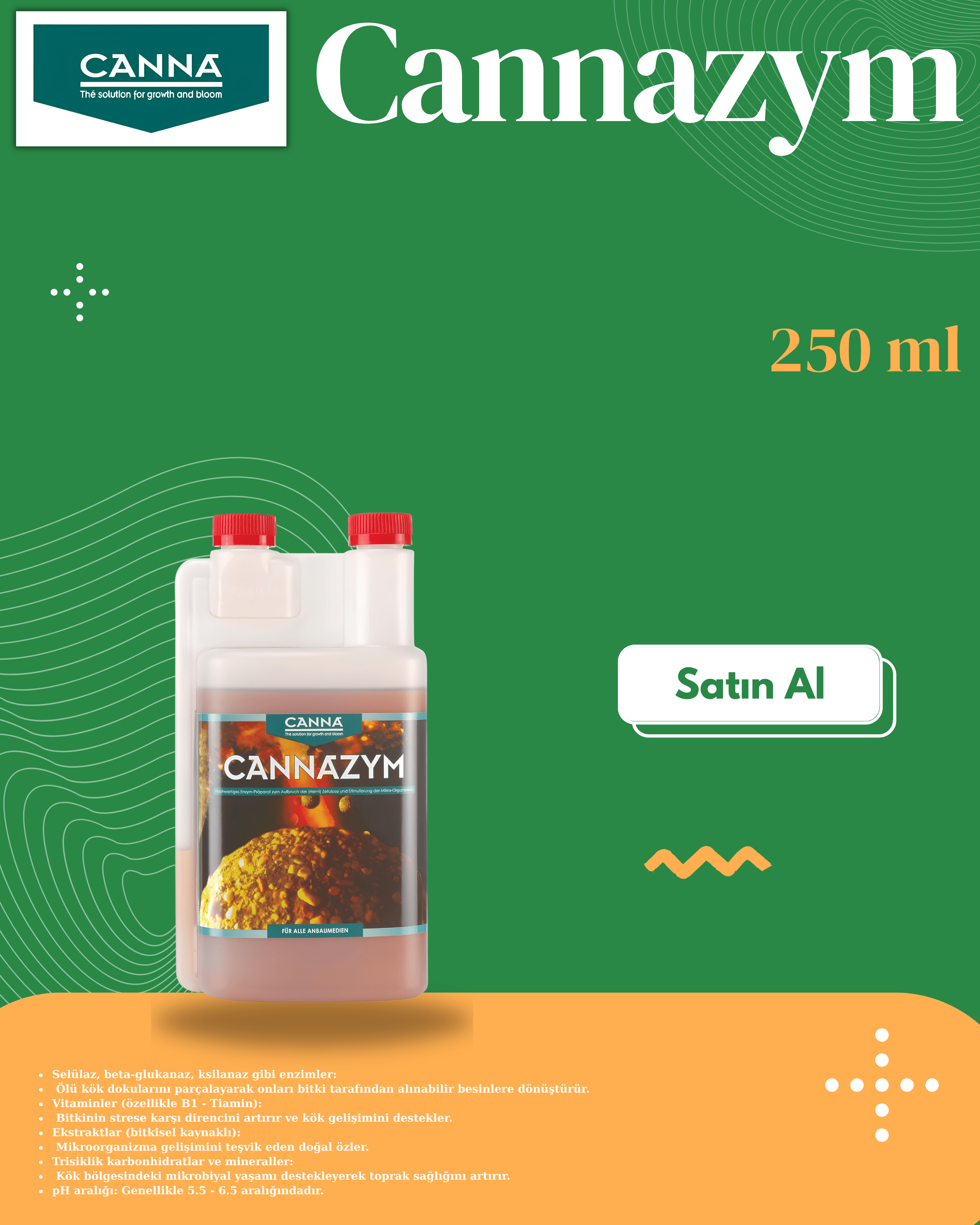 Cannazym Enzymes (Enzimler) 250 mL