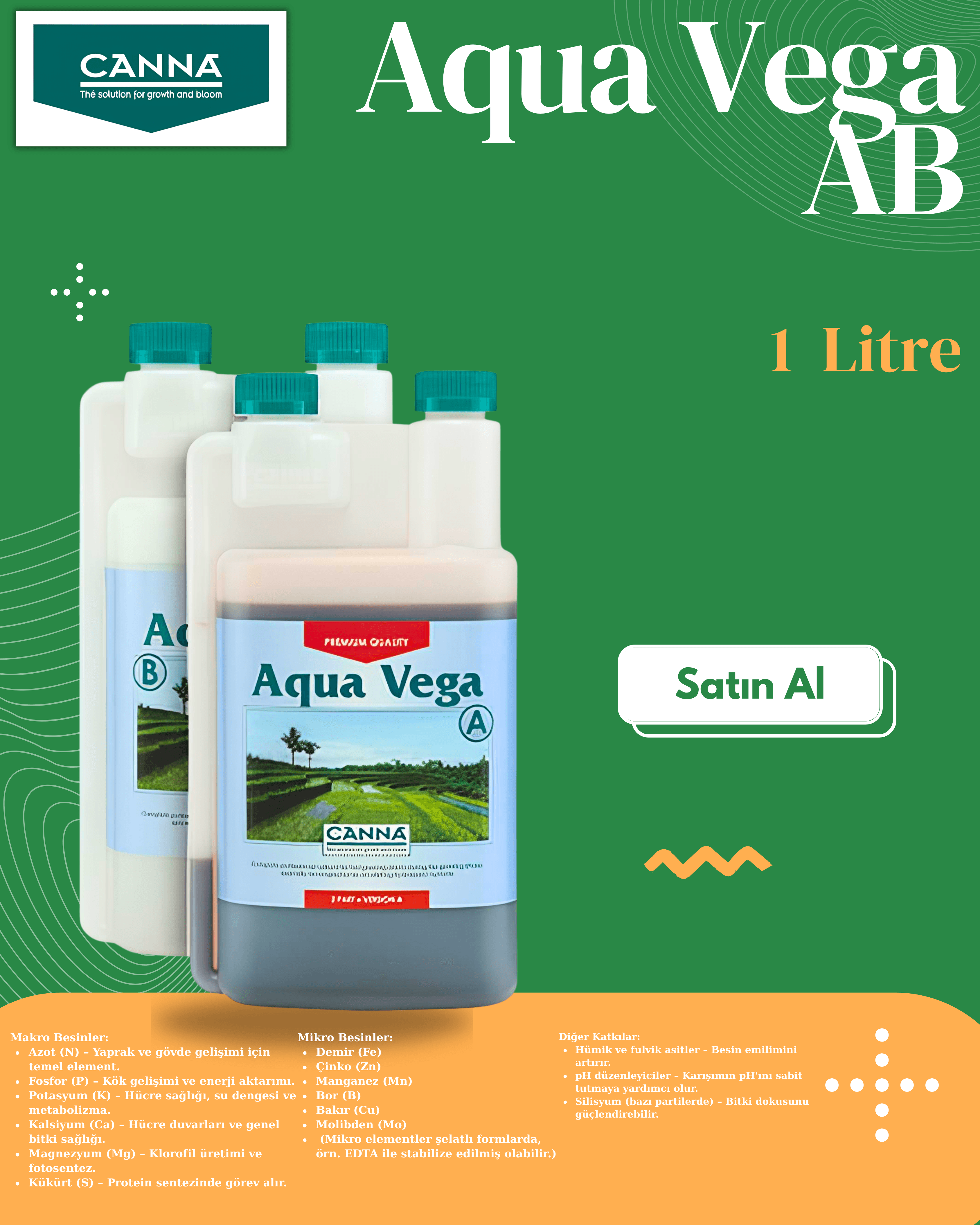 Aqua Vega AB 2X 1 Litre