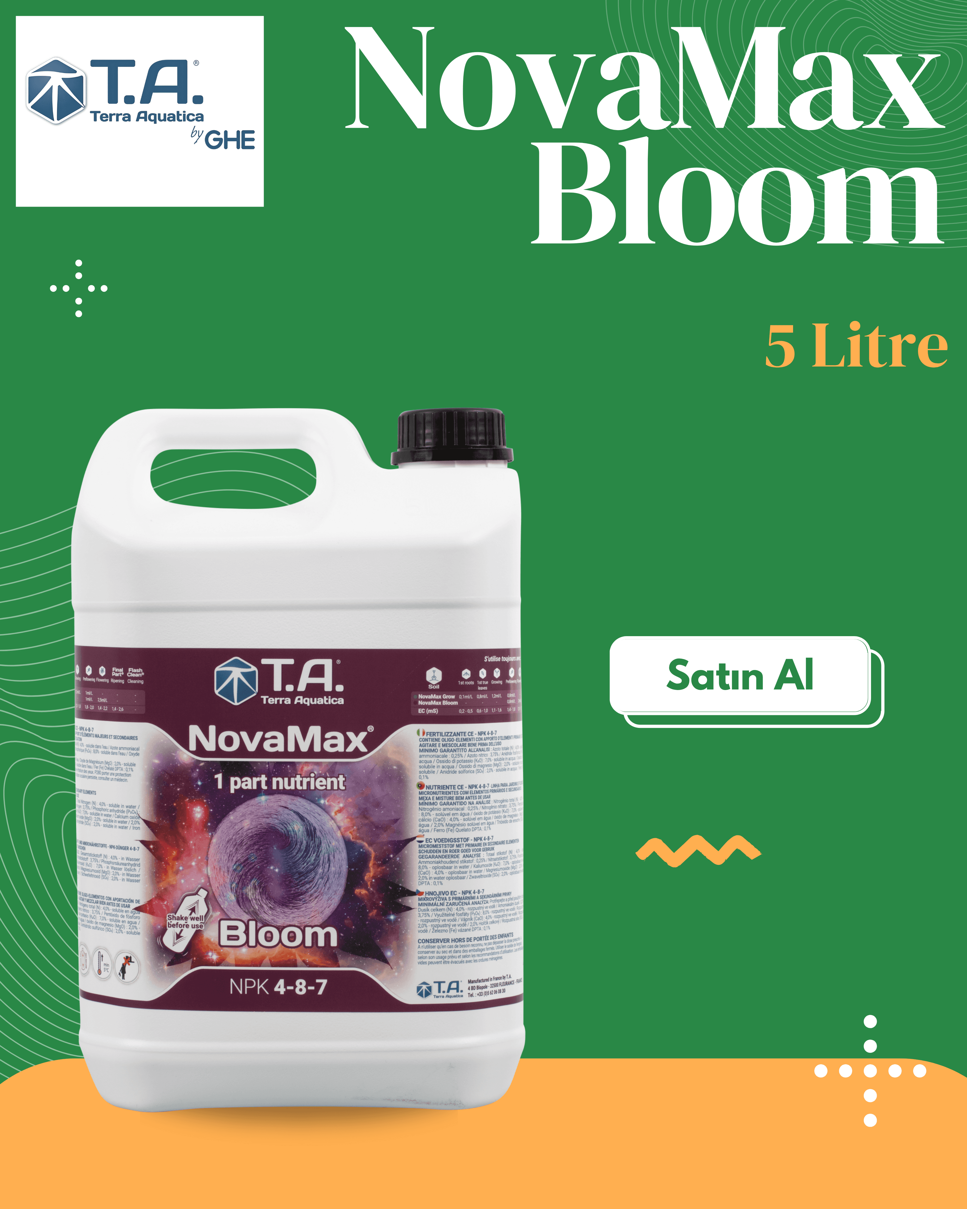 T.A (GHE) - NovaMax Bloom 5 Litre