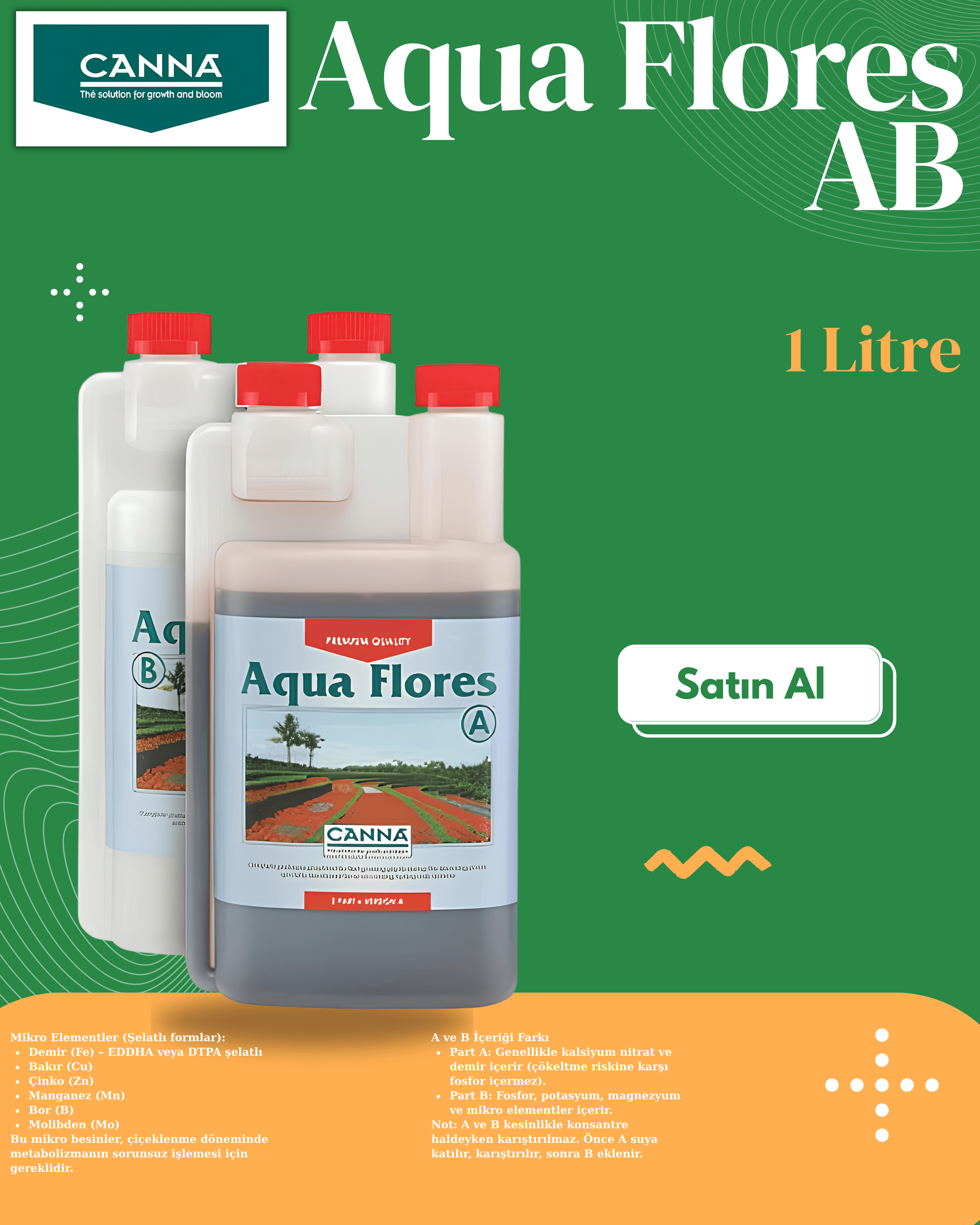 Aqua Flores AB 2X 1 Litre