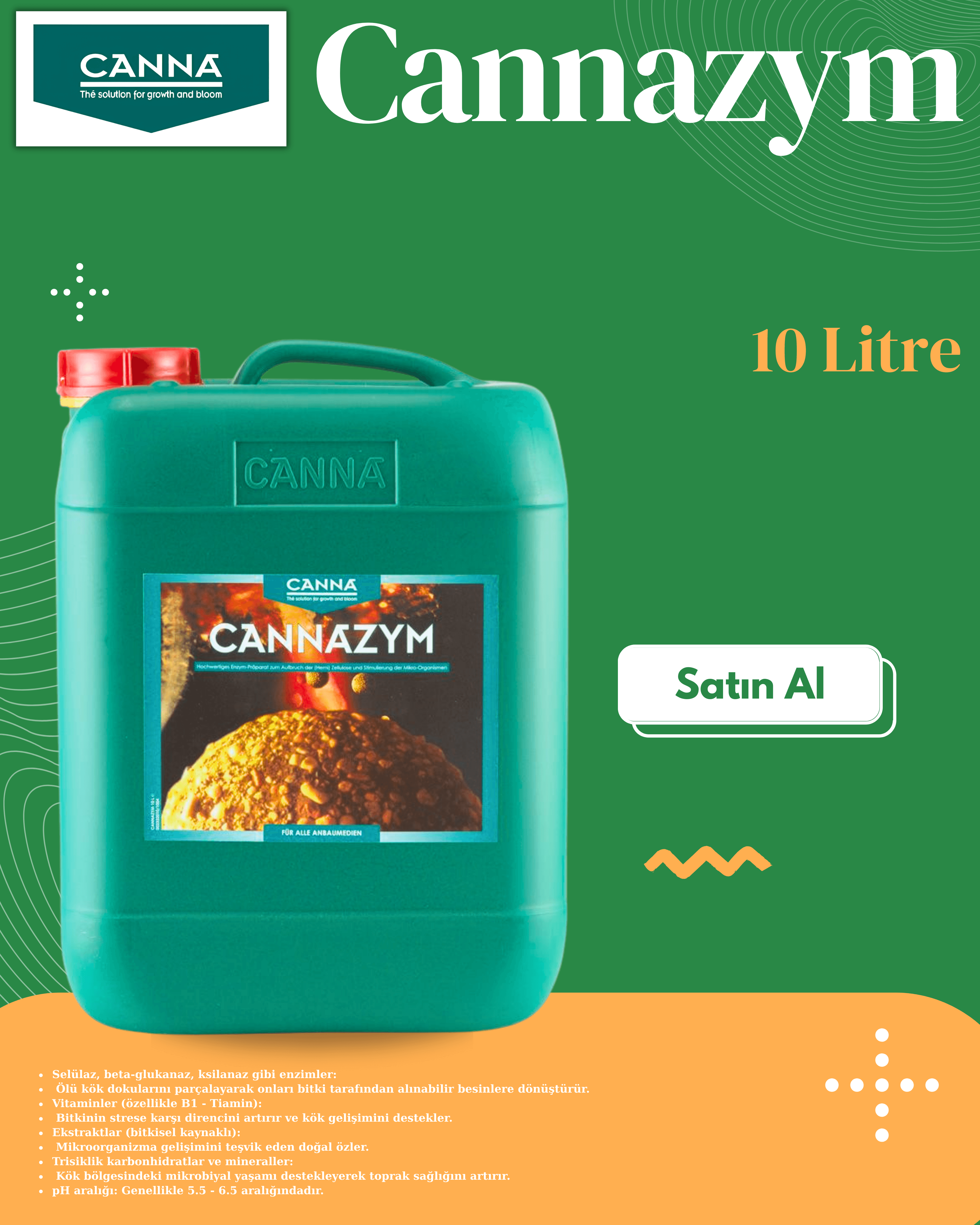 Cannazym Enzymes (Enzimler) 10 Litre