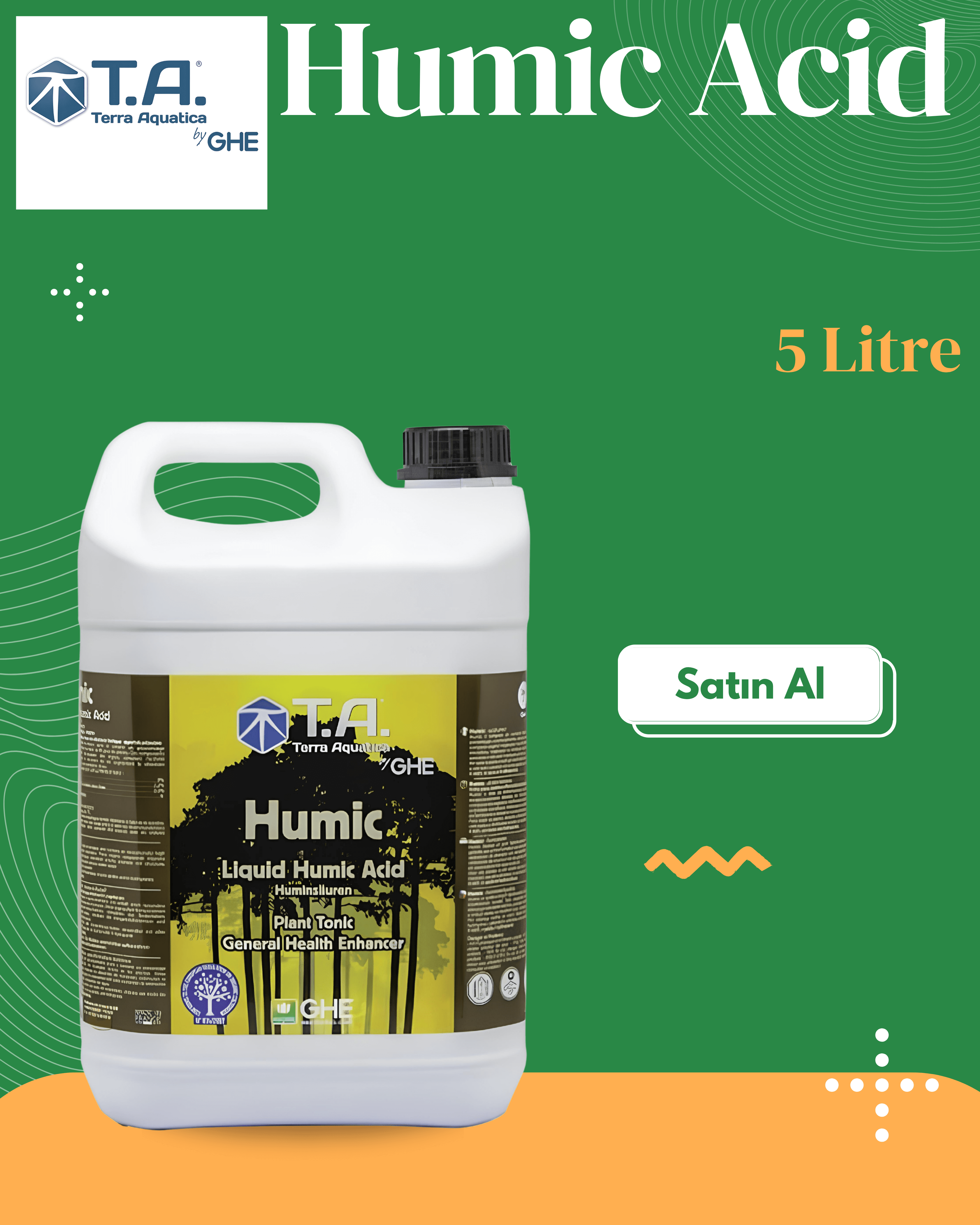 T.A (GHE) - Humic (Sıvı Hümik Asit) 5 Litre