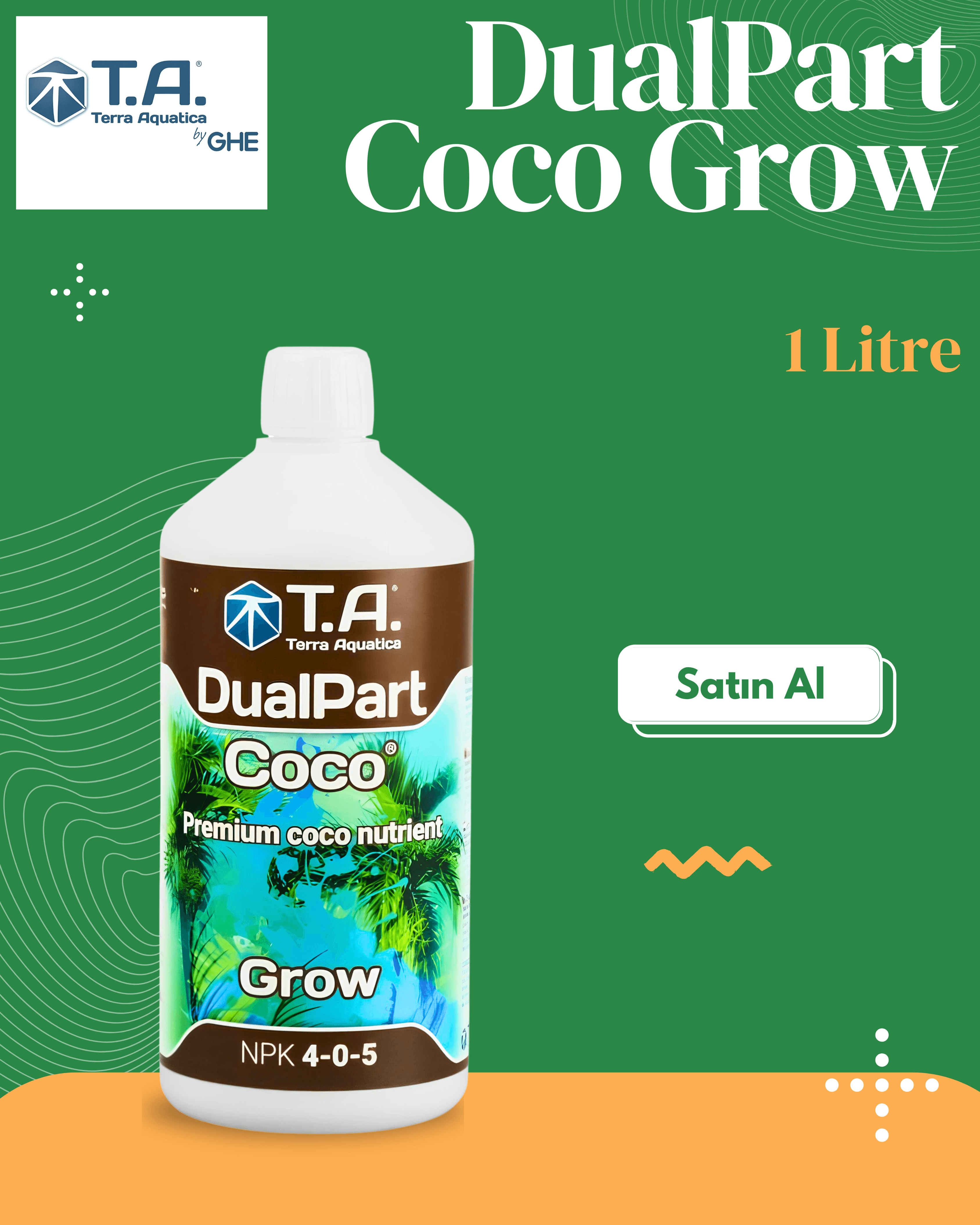 T.A (GHE) - DualPart Coco Grow 1 Litre