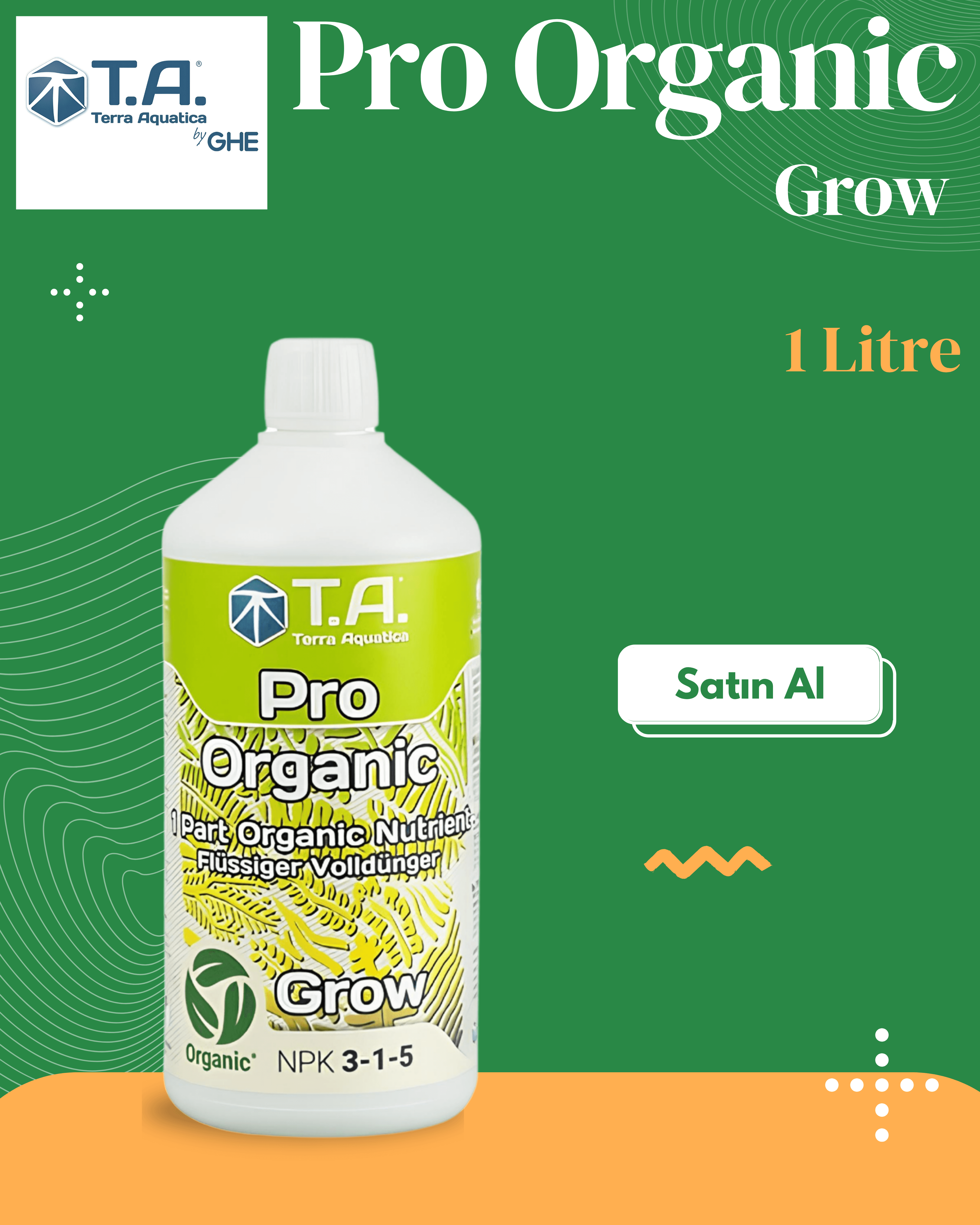 T.A (GHE) - Pro Organic Grow 1 Litre