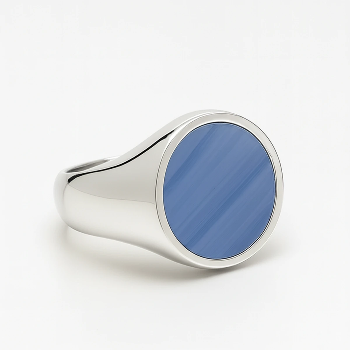 Gümüş Kalsedon Taşlı Yüzük