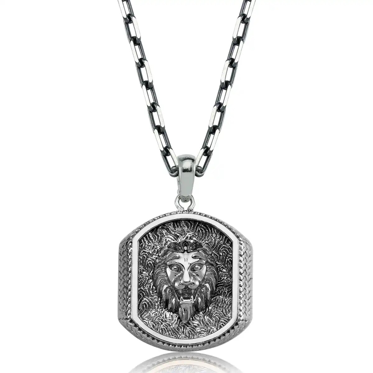 Silver Lion Necklace