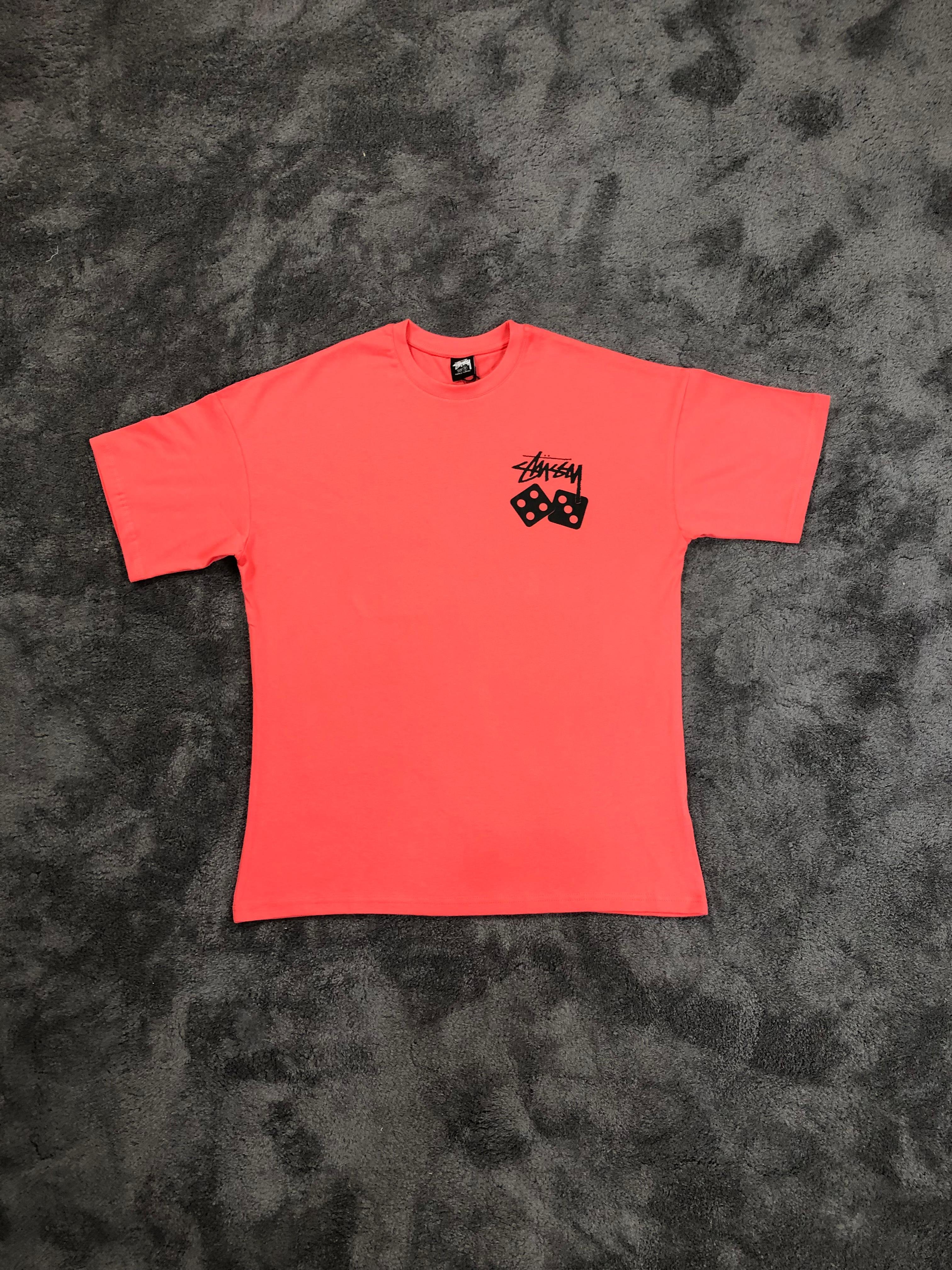 Stussy Dice Tee - Neon Turuncu