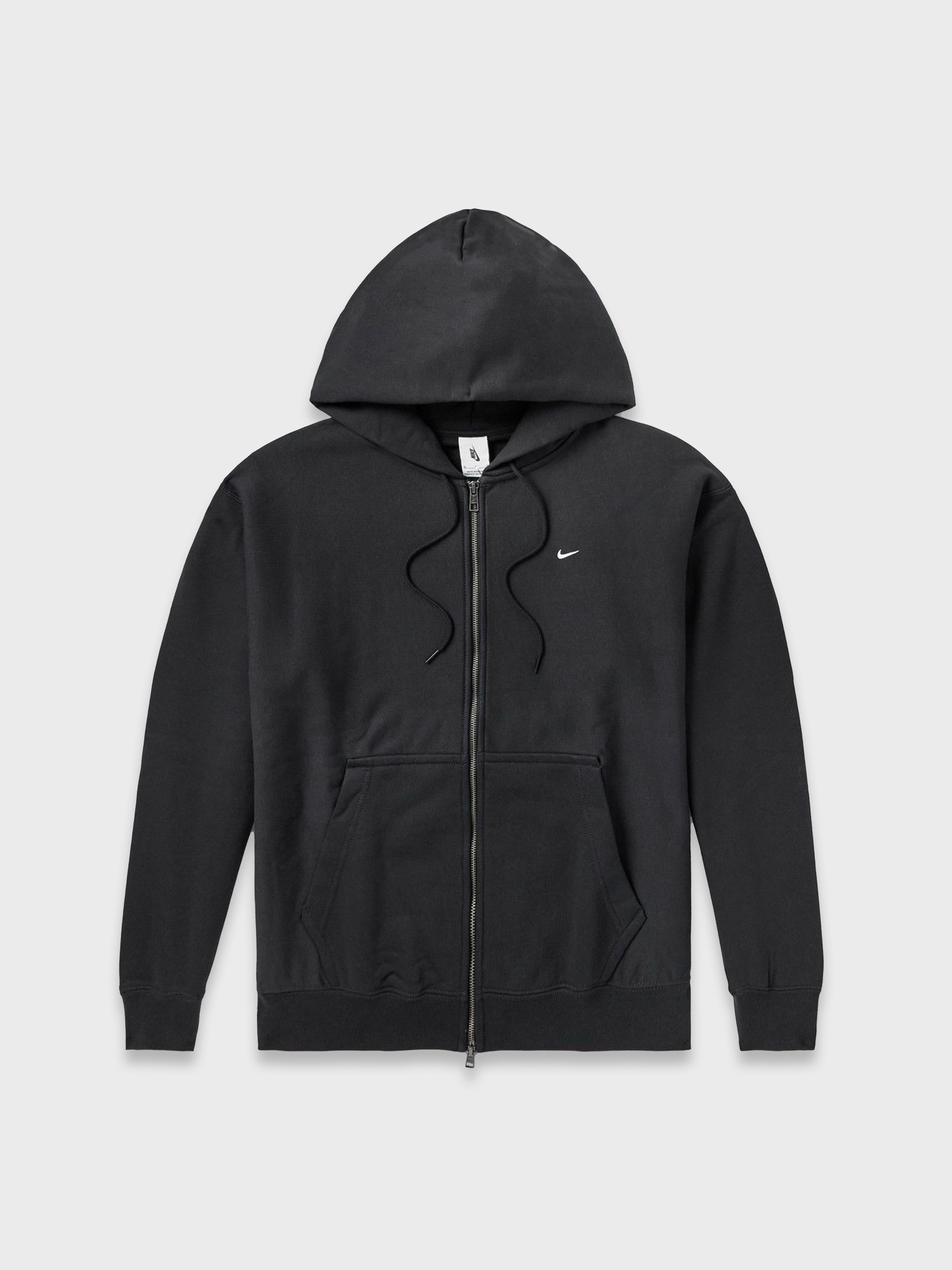Solo Swoosh Full Zip Hoodie - Siyah