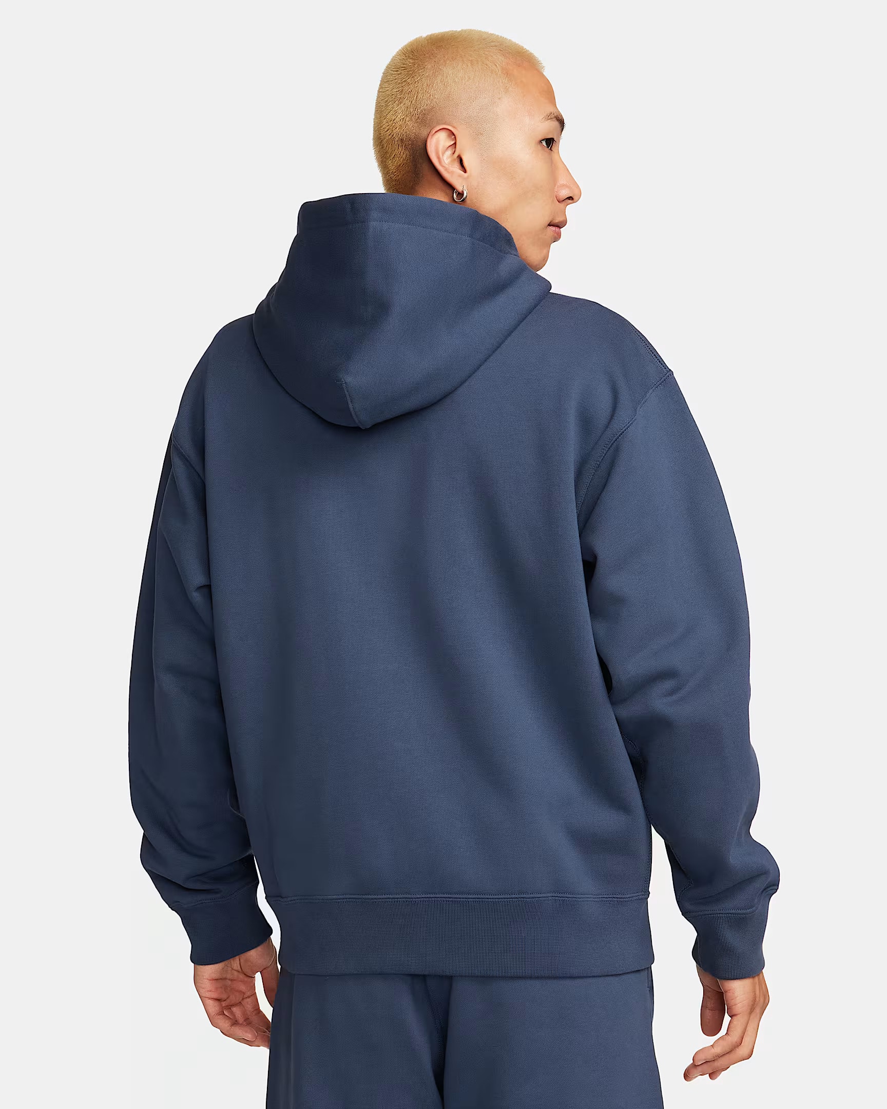 Solo Swoosh Full Zip Hoodie - Koyu Lacivert