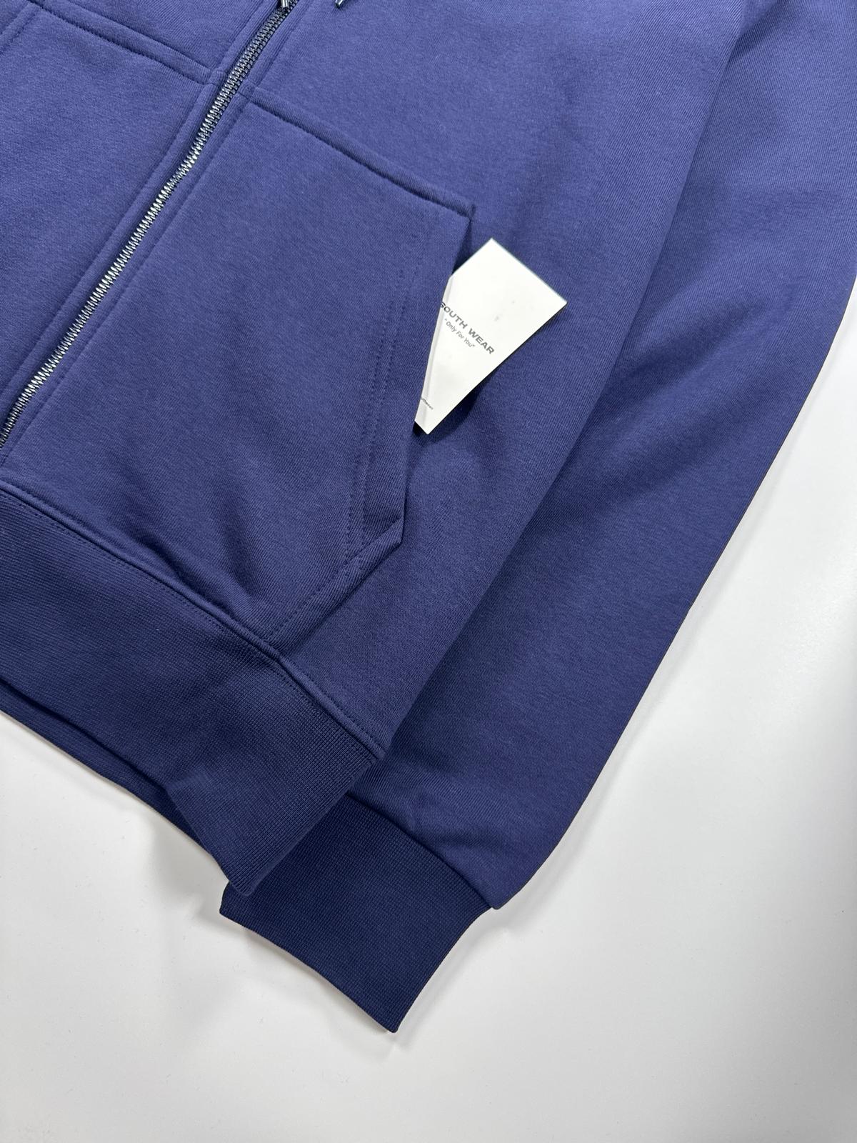 Solo Swoosh Full Zip Hoodie - Koyu Lacivert