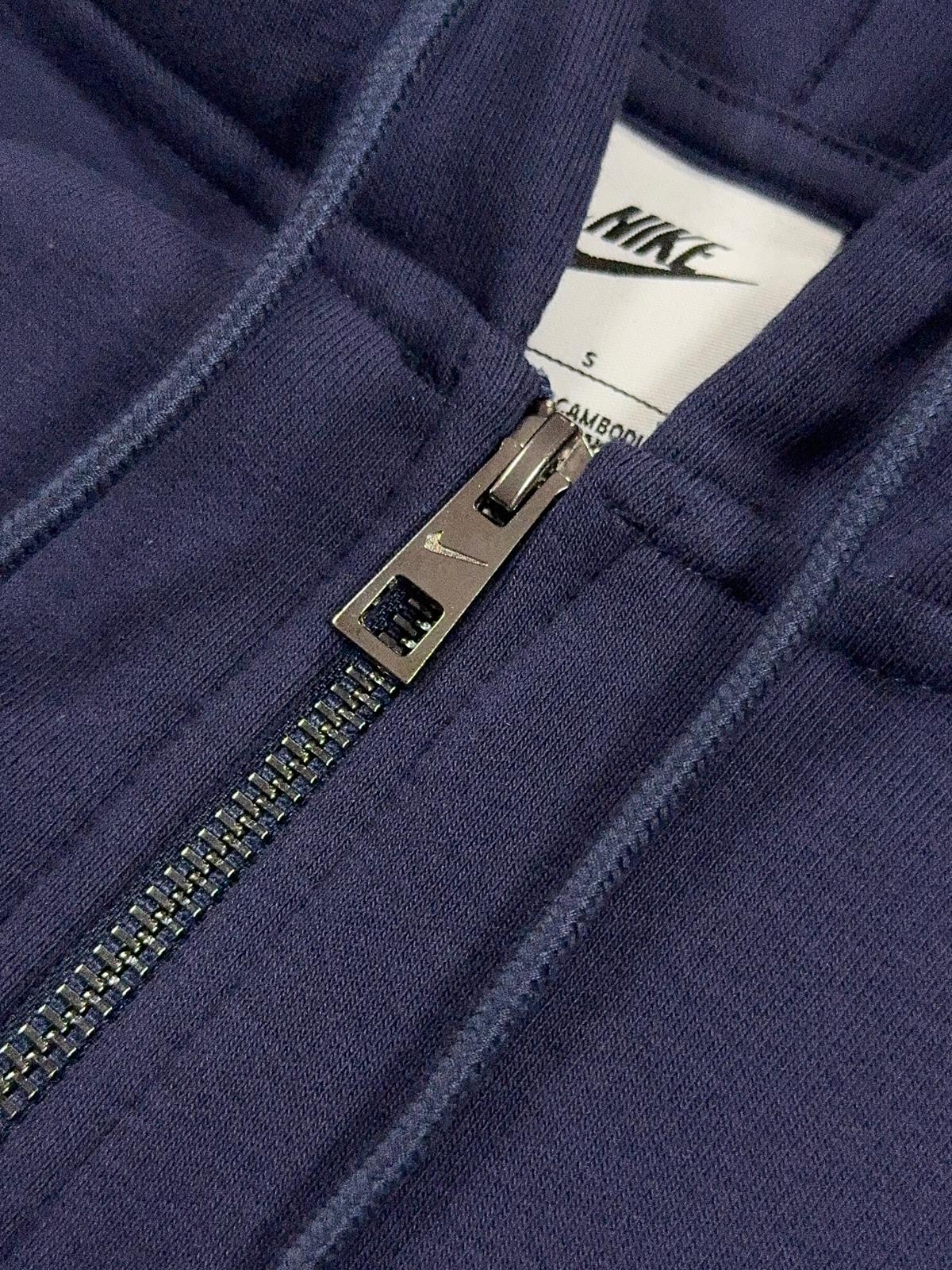 Solo Swoosh Full Zip Hoodie - Koyu Lacivert