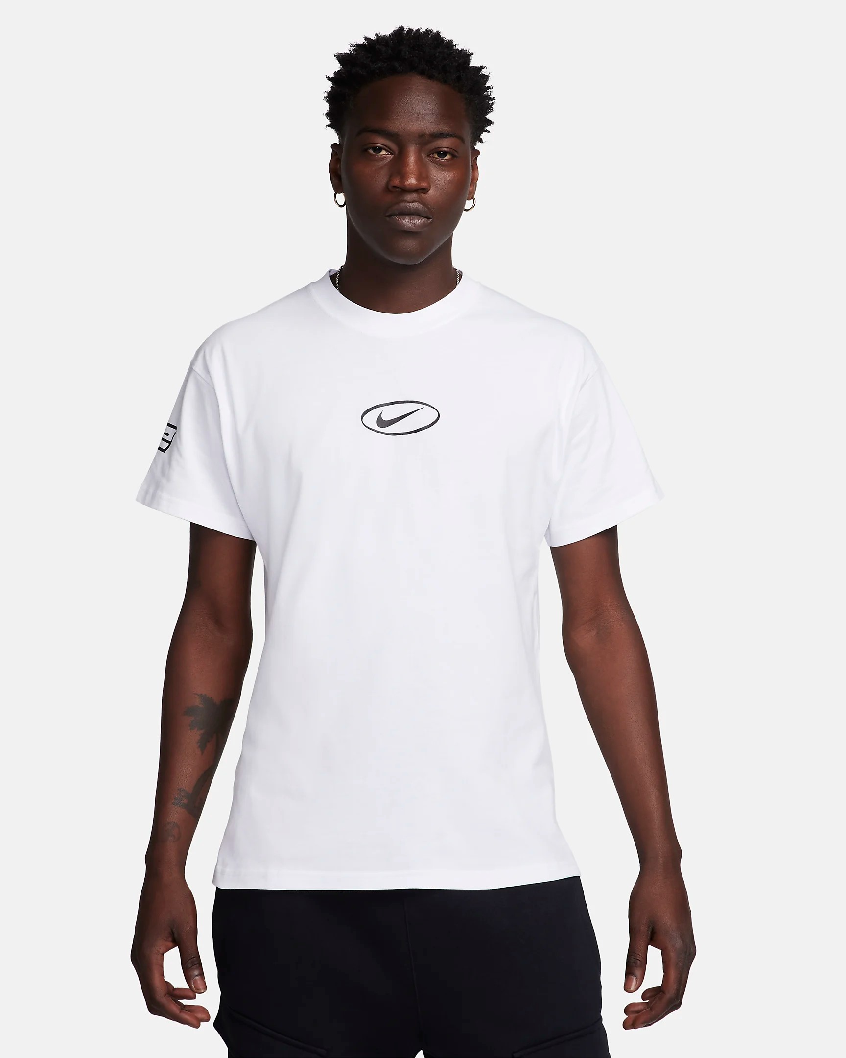 Nike Central Logo Tee - Beyaz
