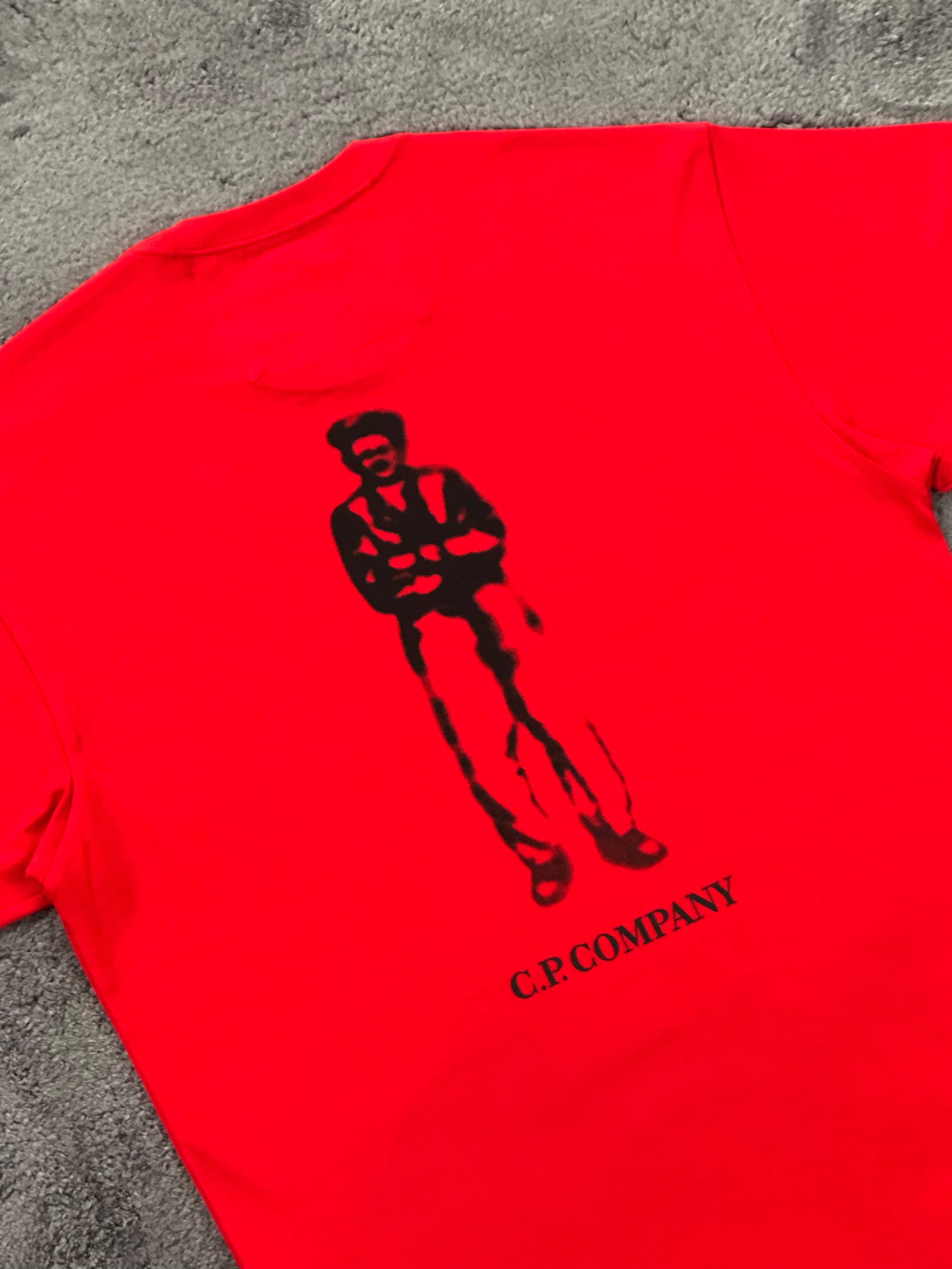 Exclusive C.P. Company Silhouette Tee - Kırmızı