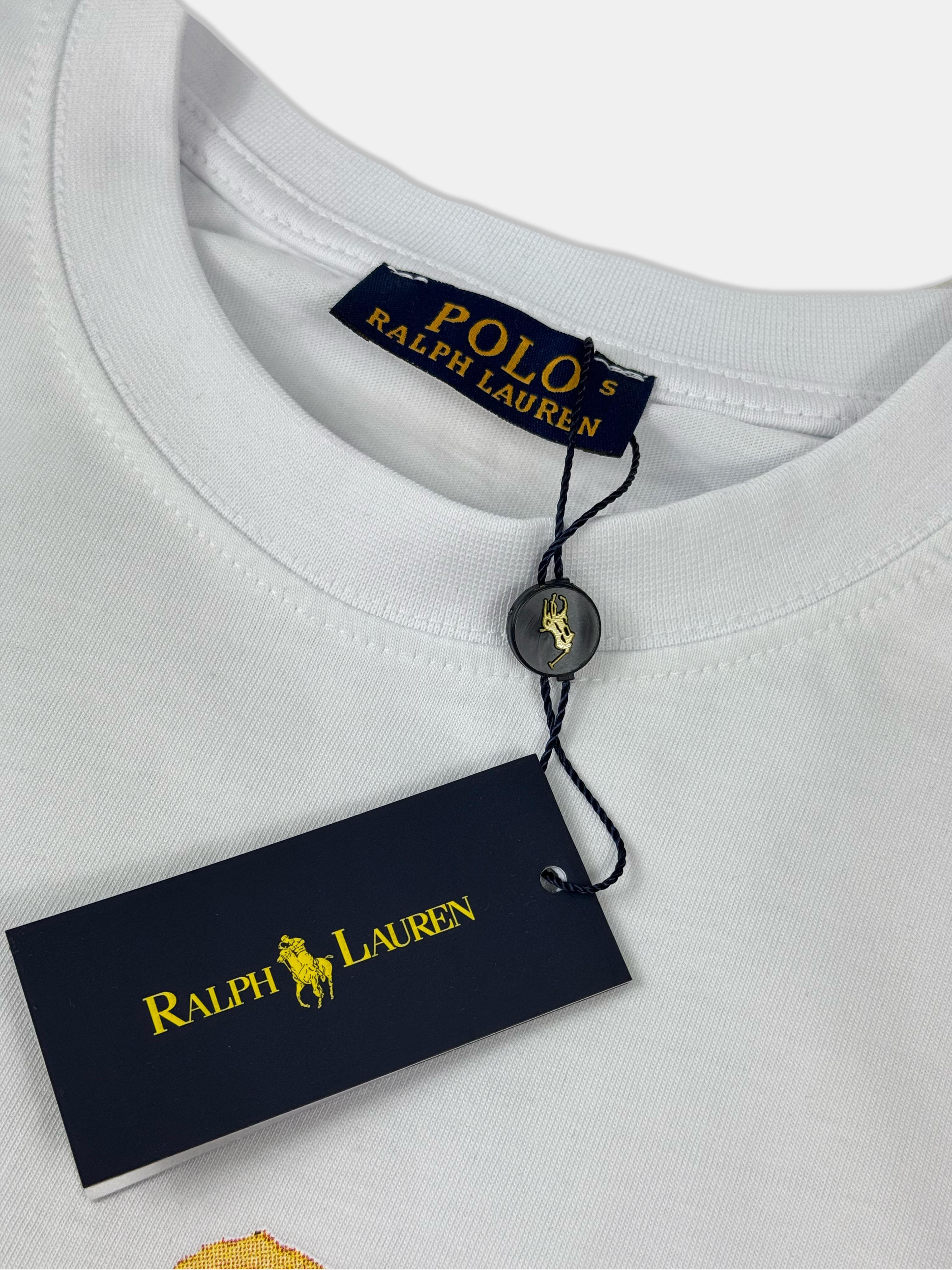 Ralph Lauren Family Bear Tee - Beyaz