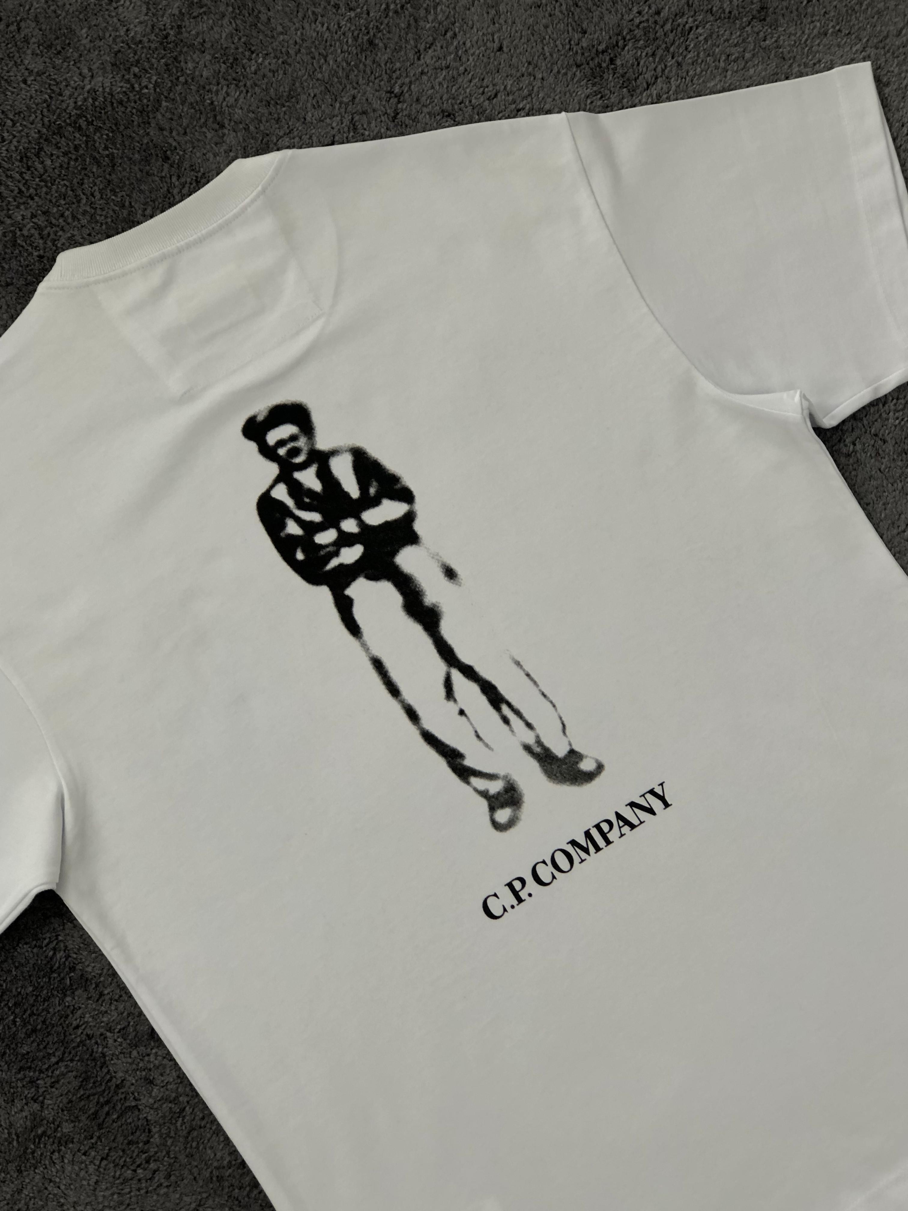 Exclusive C.P. Company Silhouette Tee - Beyaz