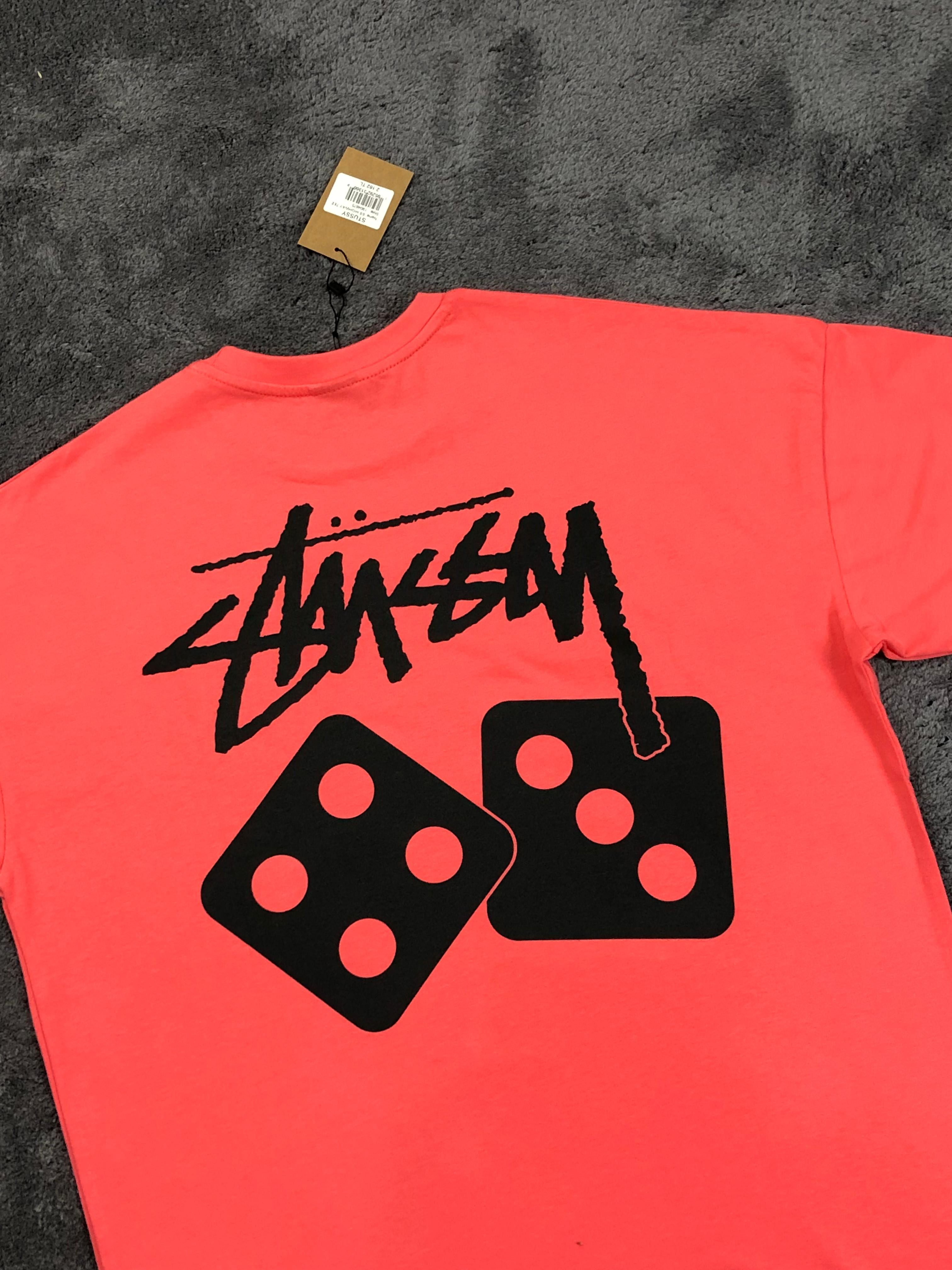 Stussy Dice Tee - Neon Turuncu