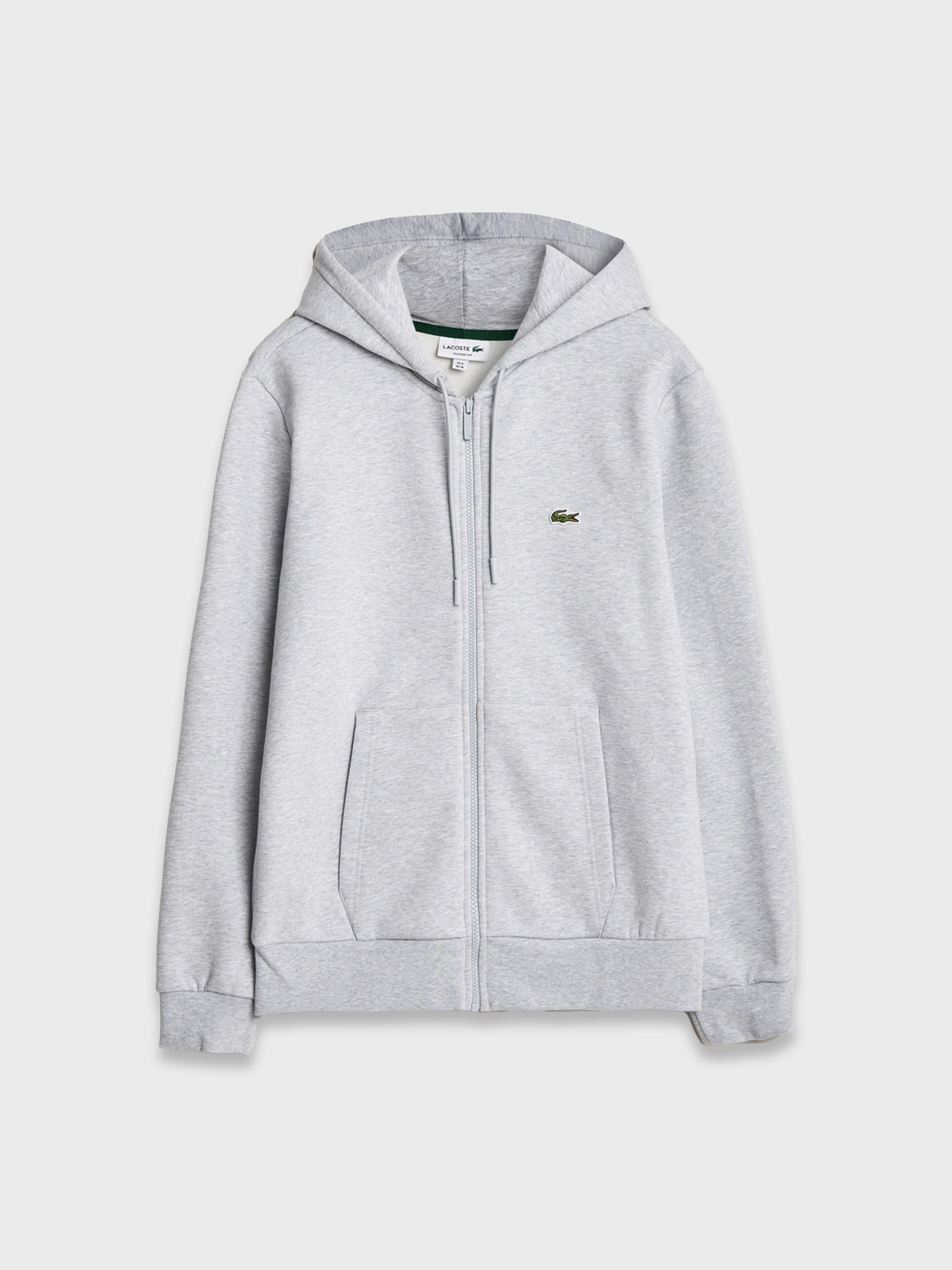 Lacoste Classic Full Zip Hoodie - Gri