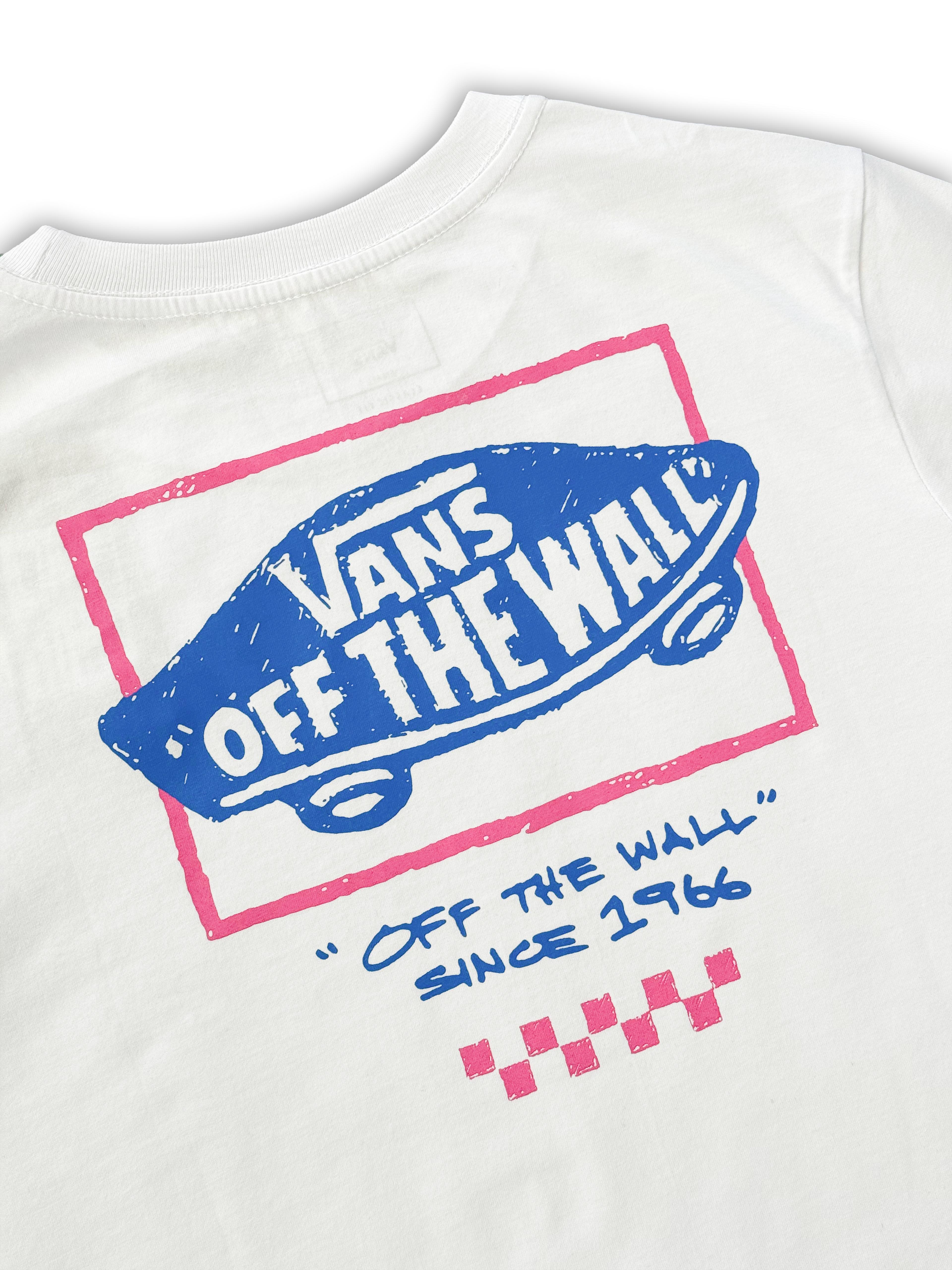 Vans Off The Wall Back Print Tee - Beyaz