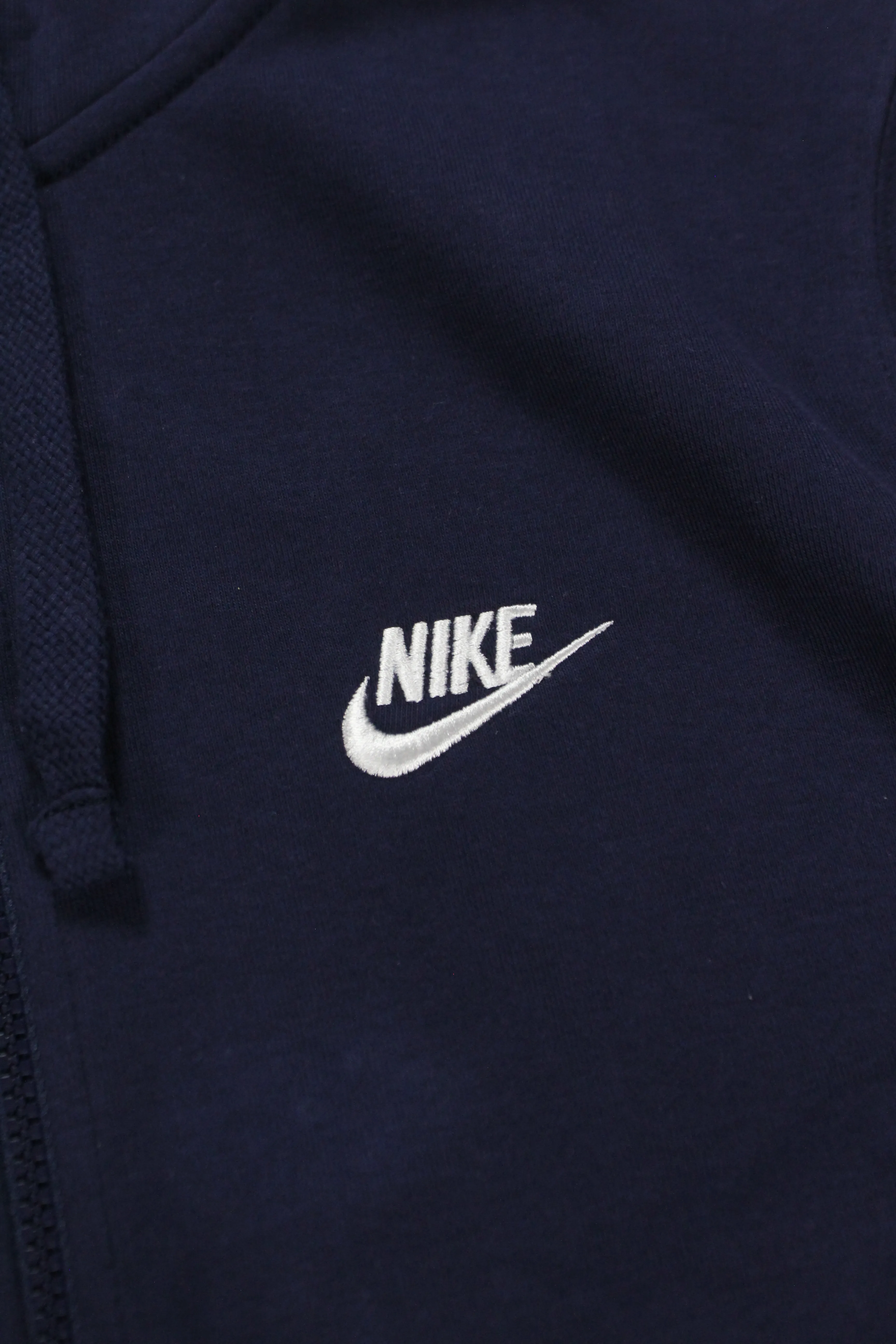 Nike Club Fleece Full Zip Hoodie - Koyu Lacivert