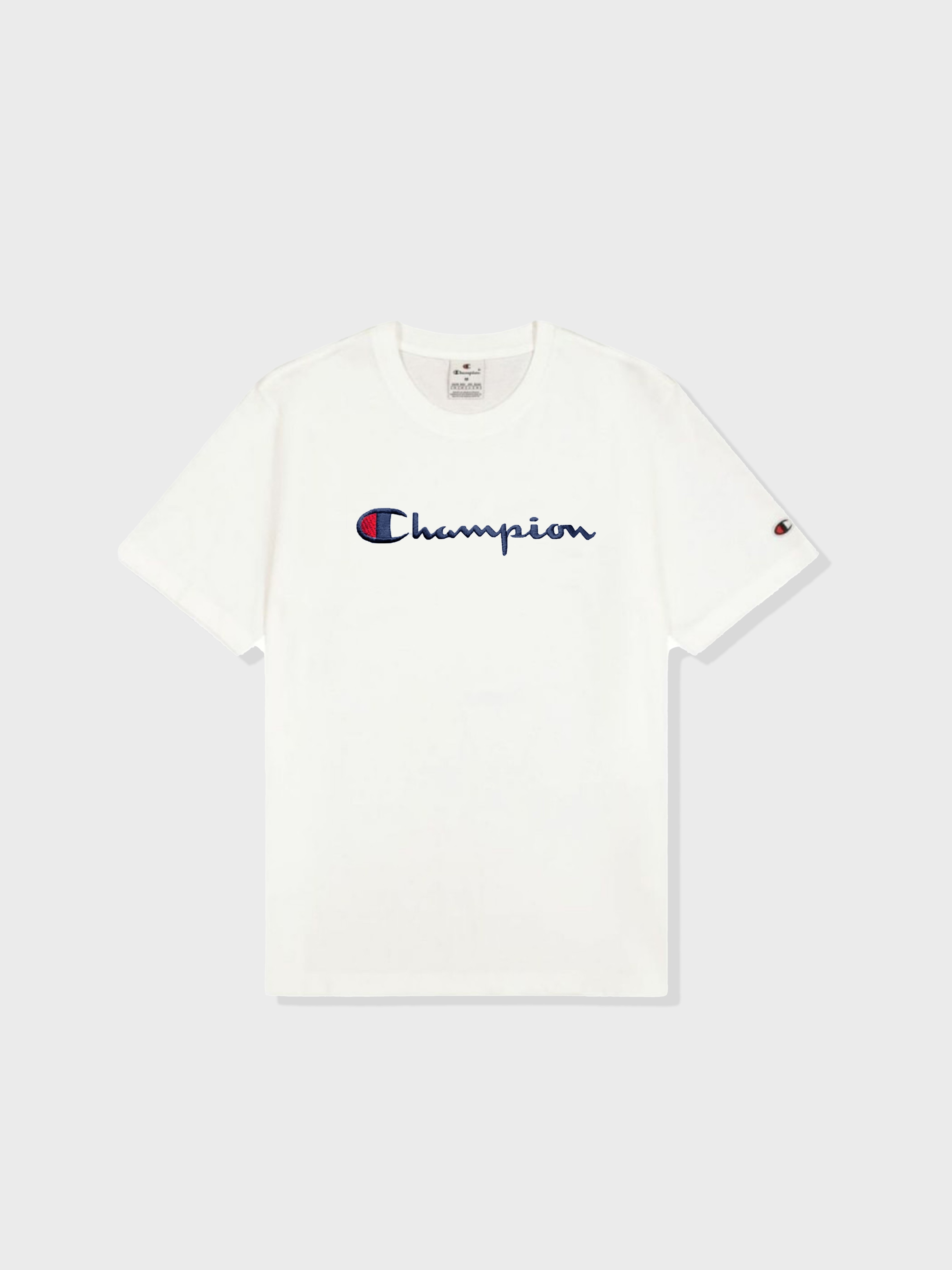 Champion Classic Nakış Logo Tee - Beyaz