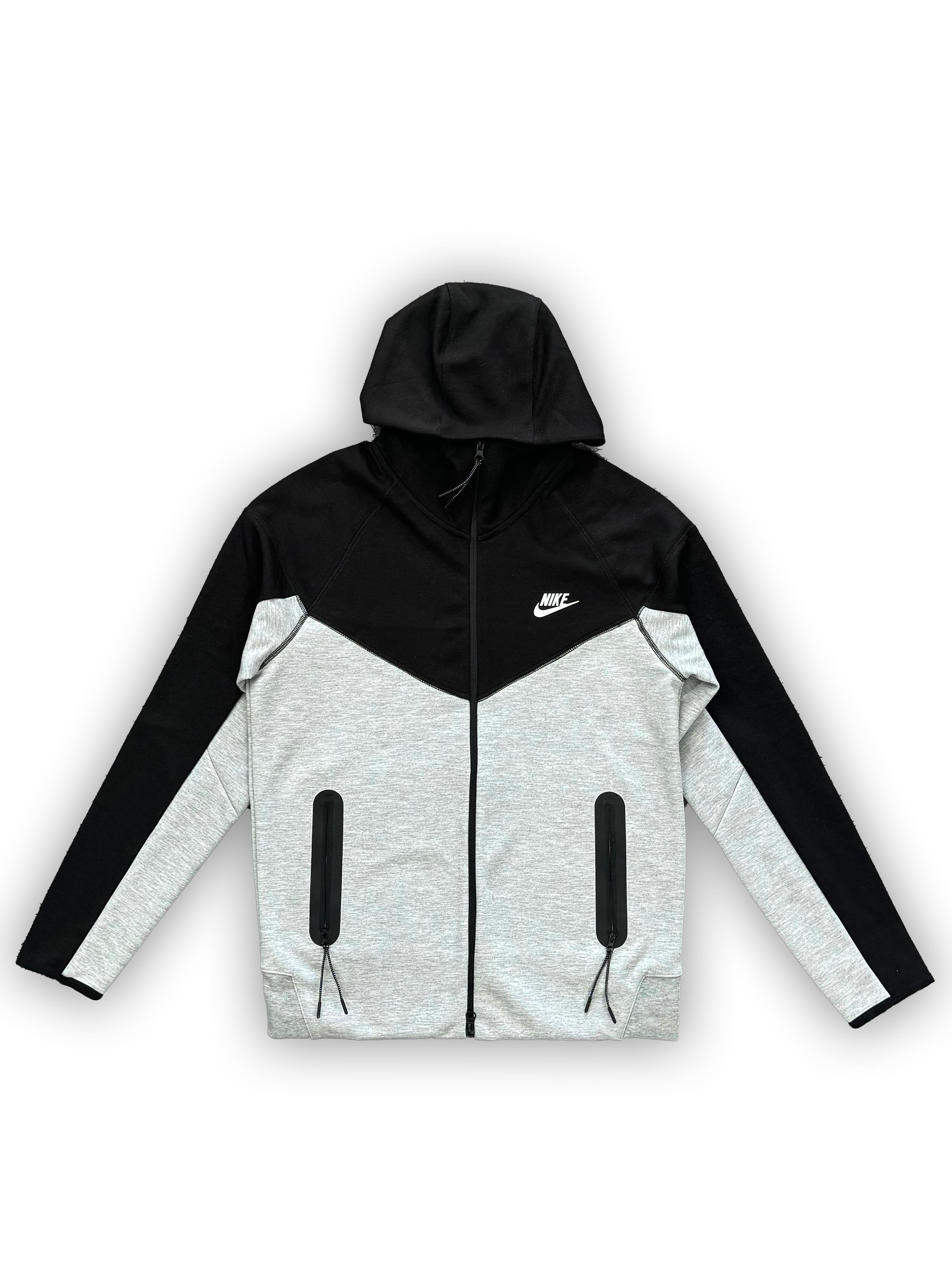 Yeni Tech Fleece Windrunner Hoodie - Siyah & Gri