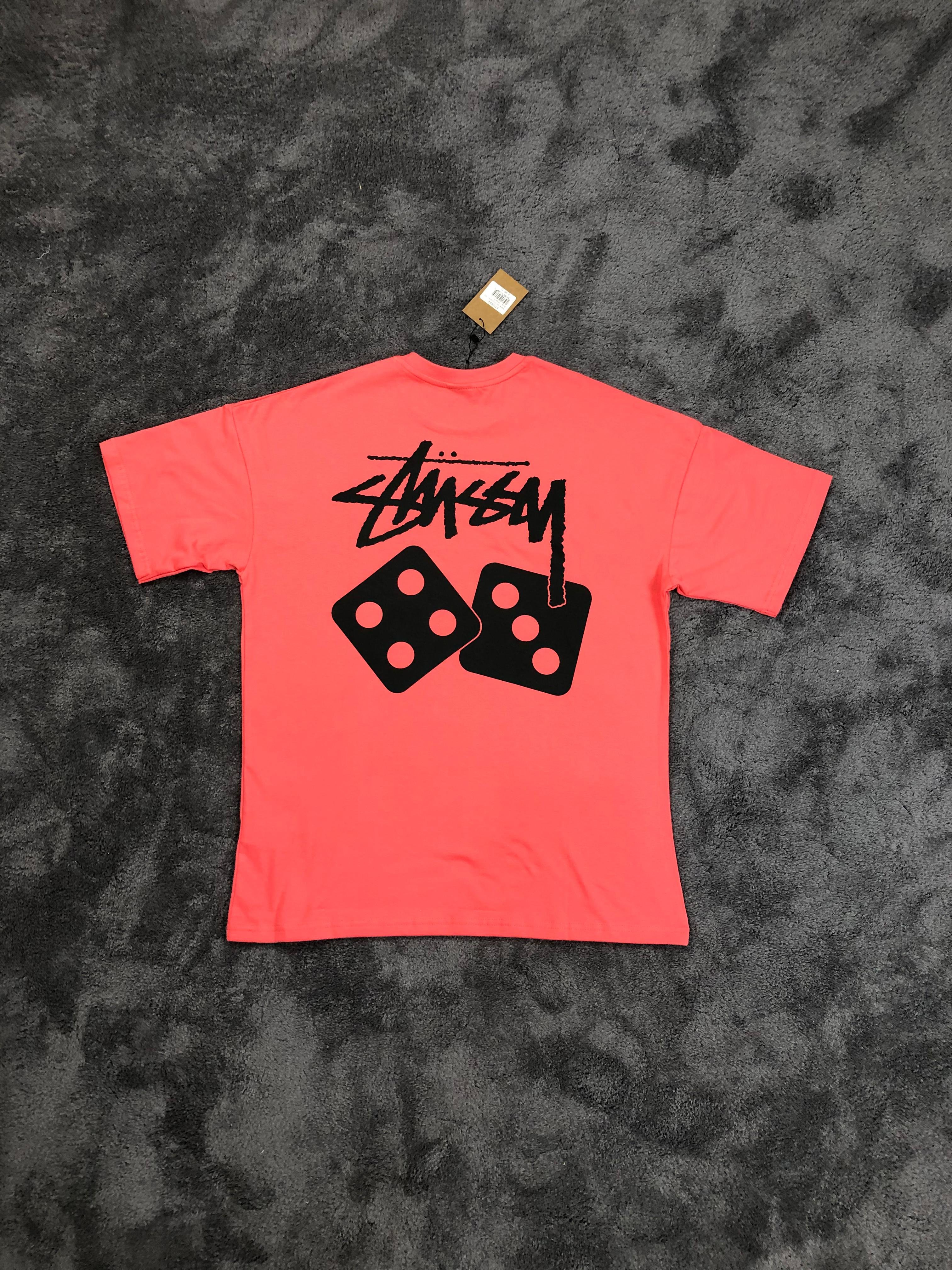 Stussy Dice Tee - Neon Turuncu