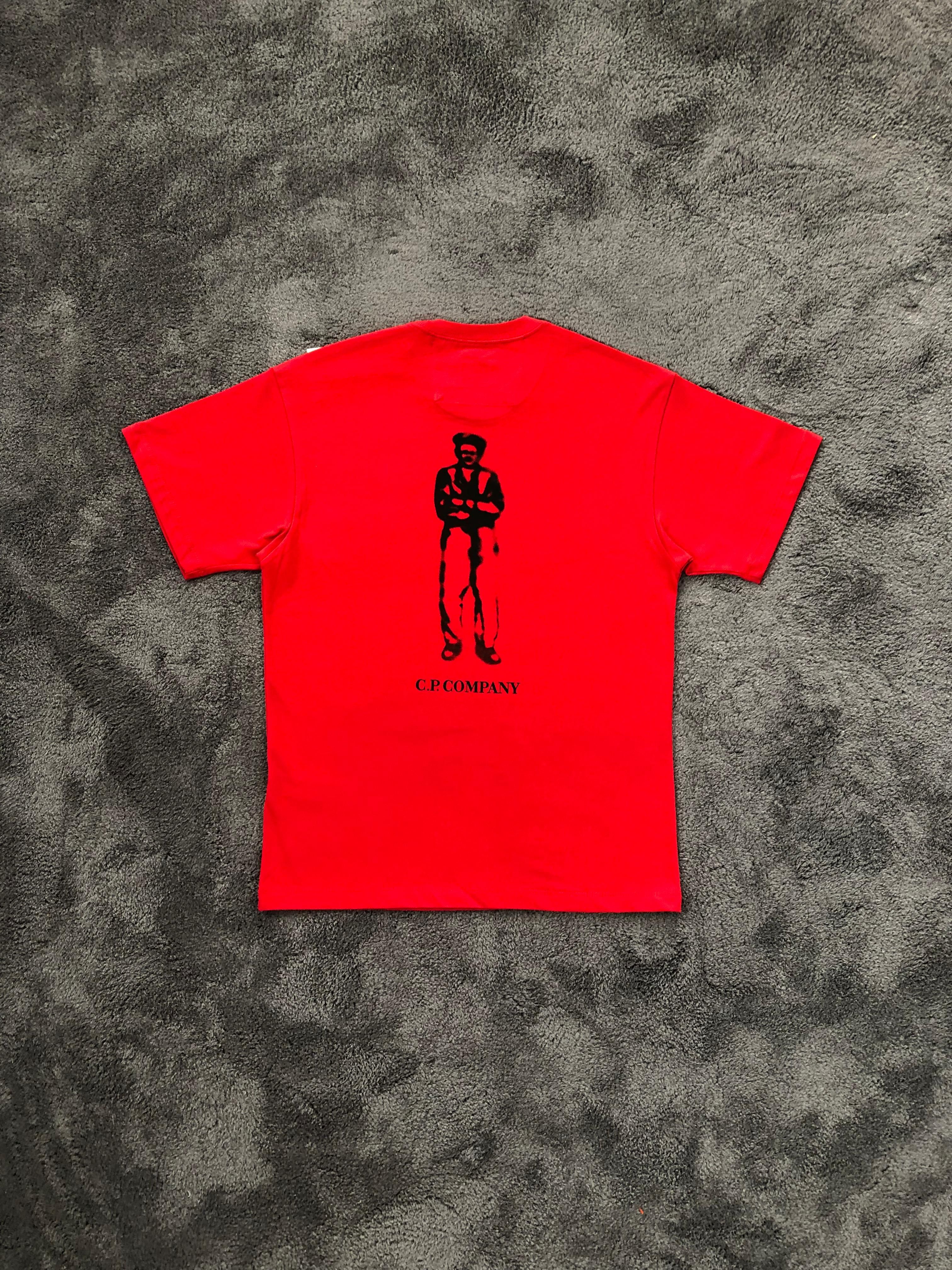 Exclusive C.P. Company Silhouette Tee - Kırmızı