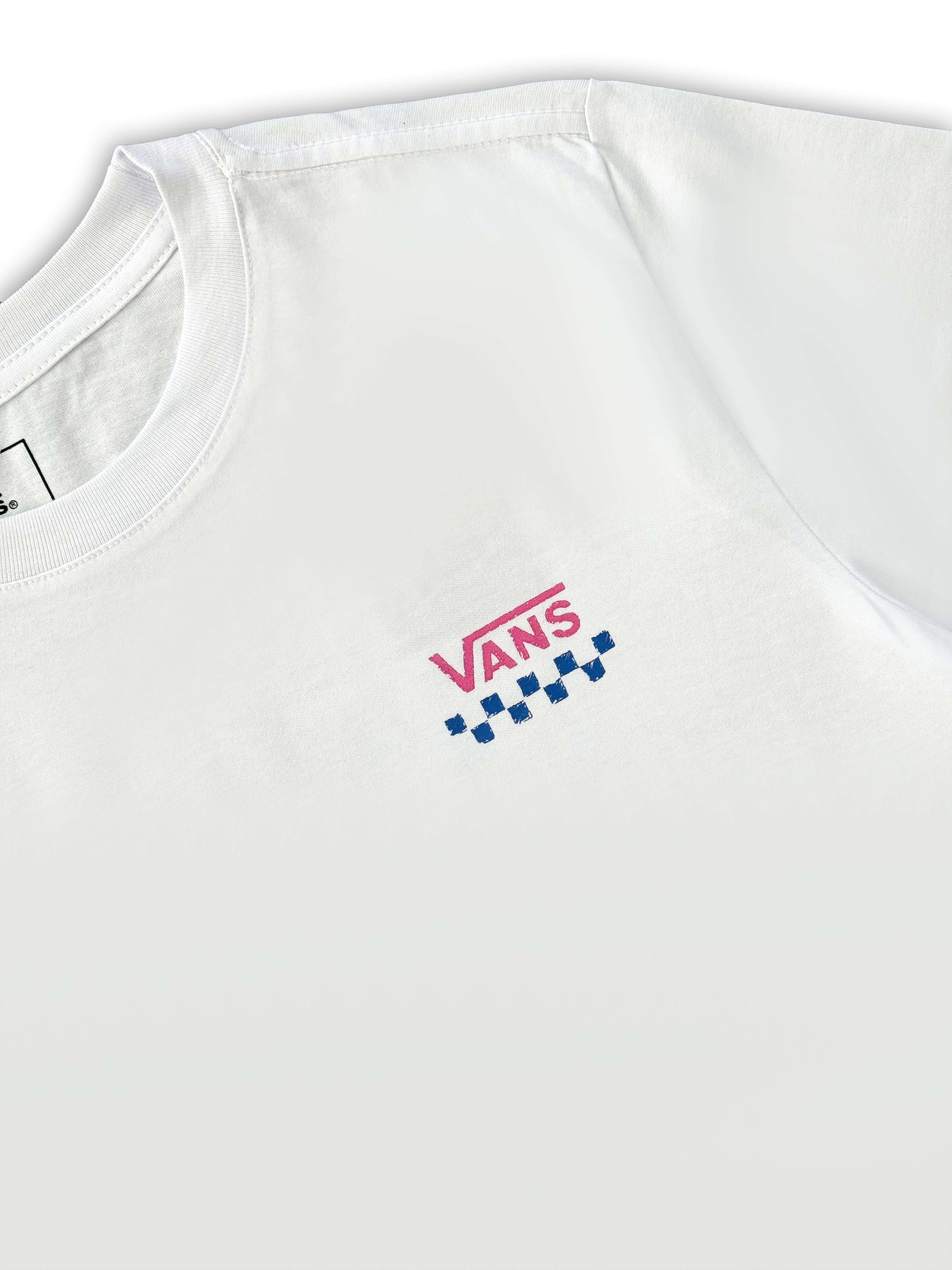 Vans Off The Wall Back Print Tee - Beyaz