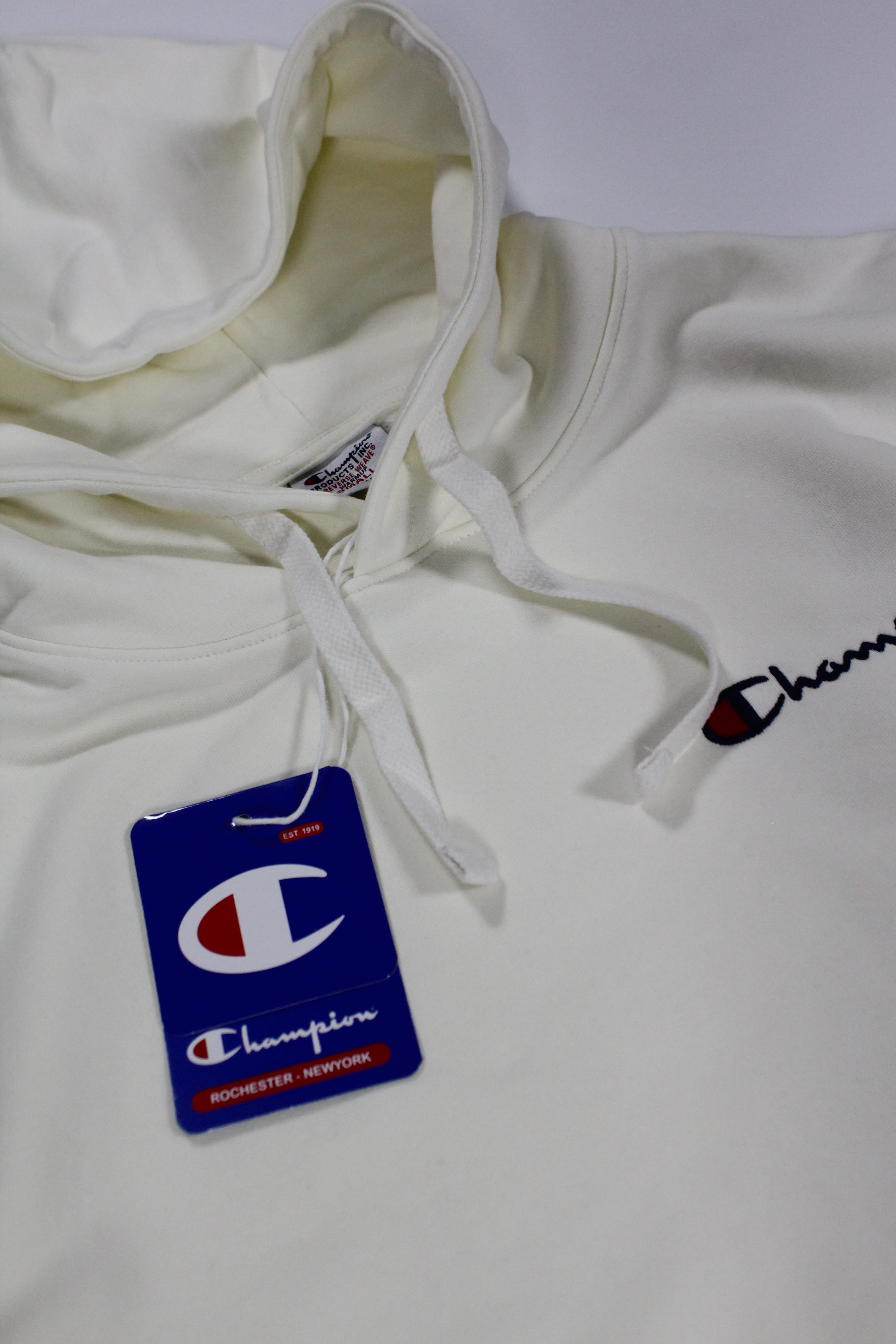 Champion Basic Hoodie - Kırık Beyaz