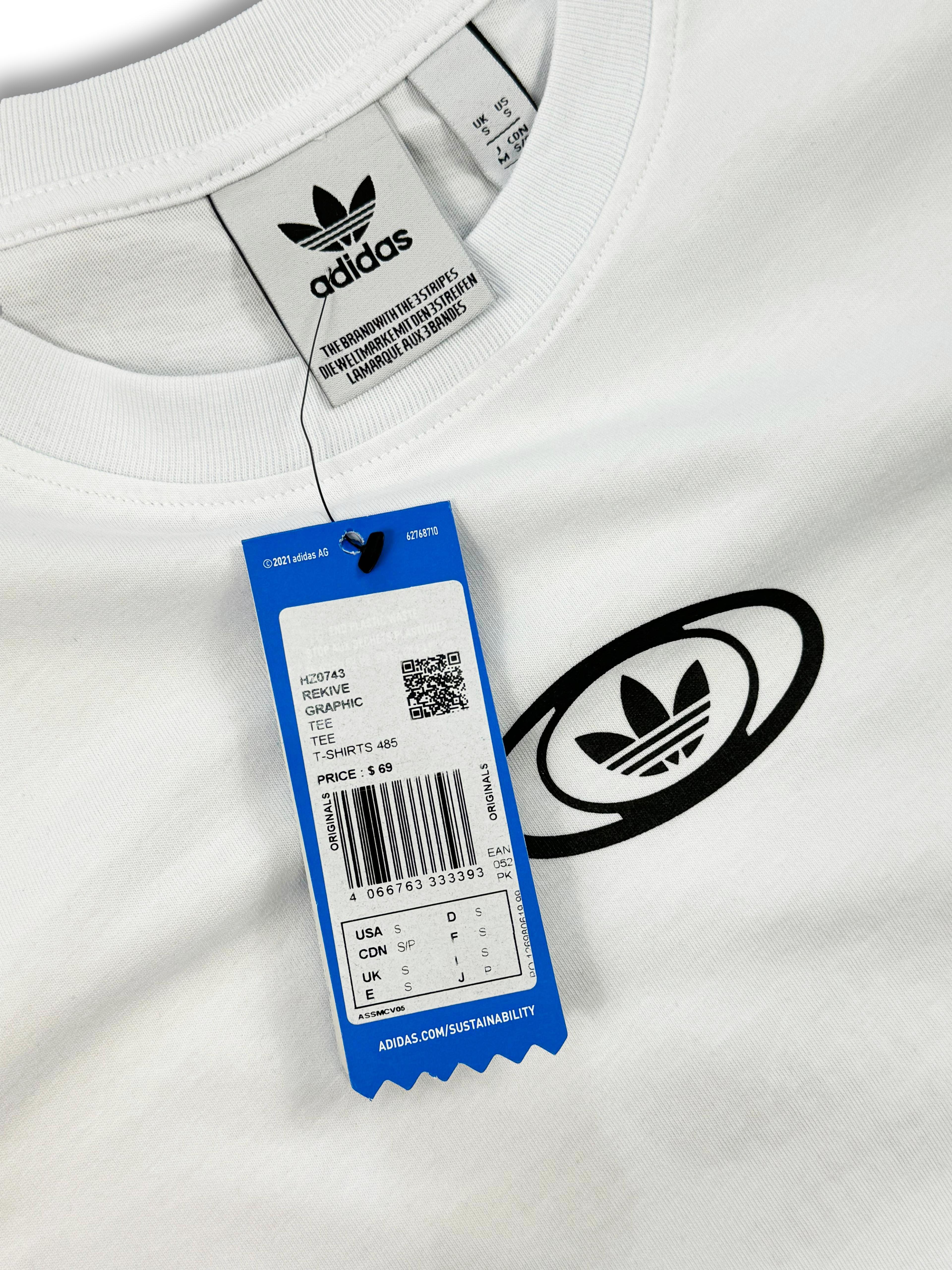 Adidas Rekive Graphic Tee - Beyaz