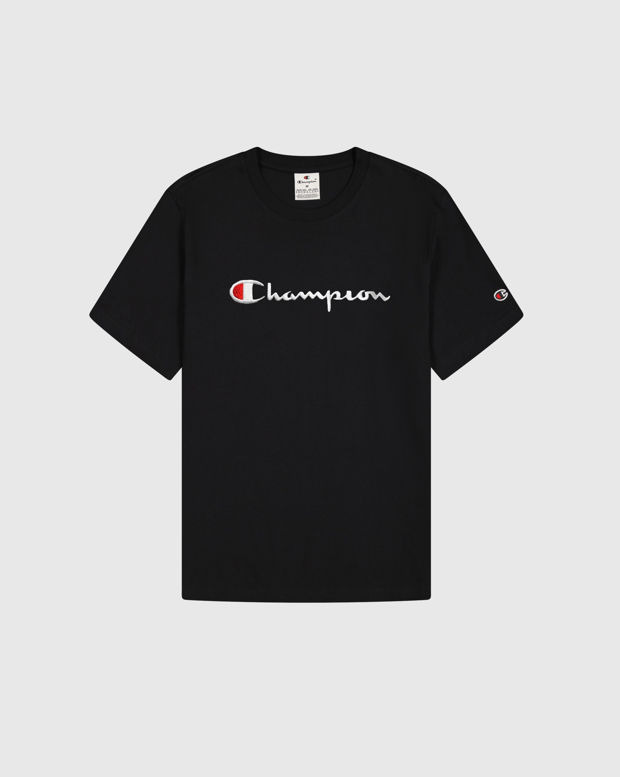 Champion Classic Nakış Logo Tee - Siyah