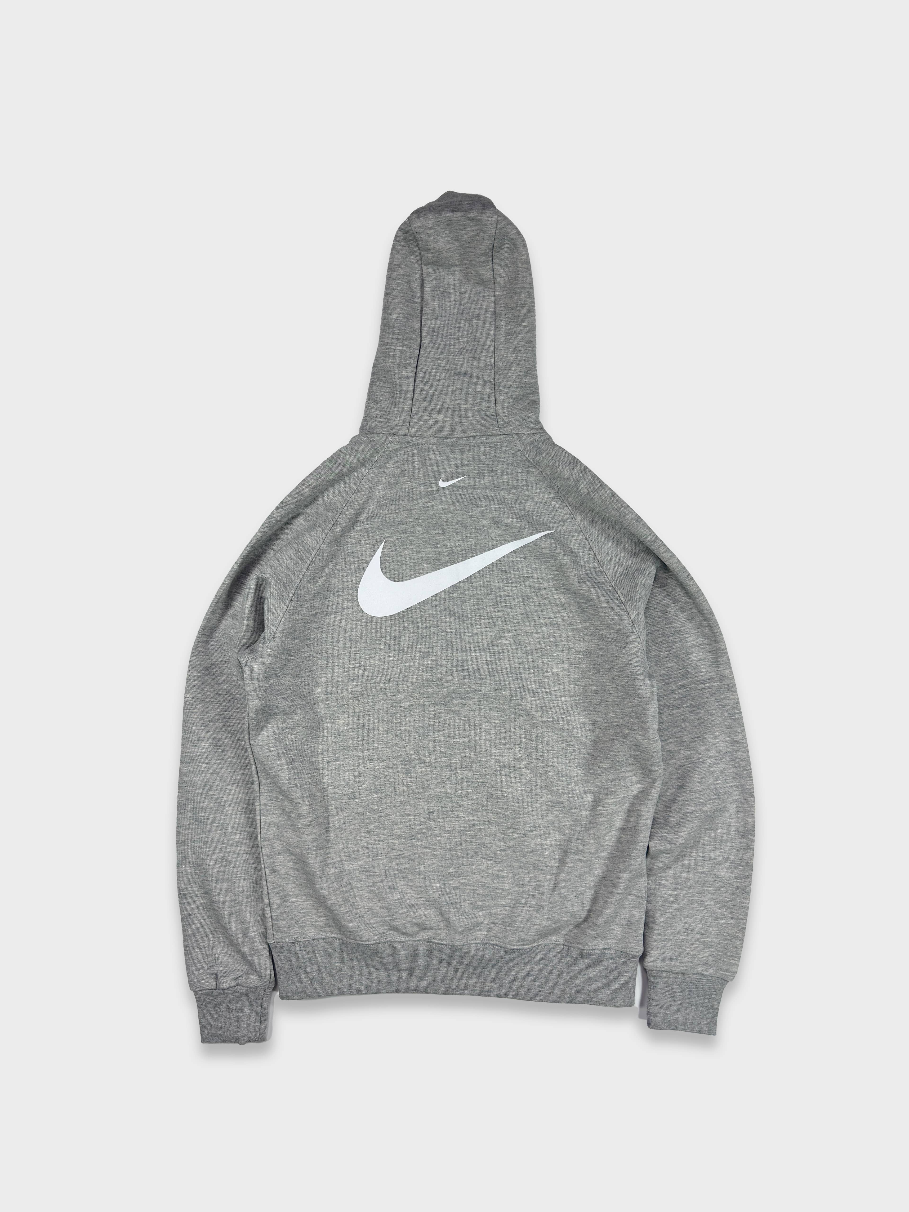 Nike Double Swoosh Full Zip Hoodie - Gri