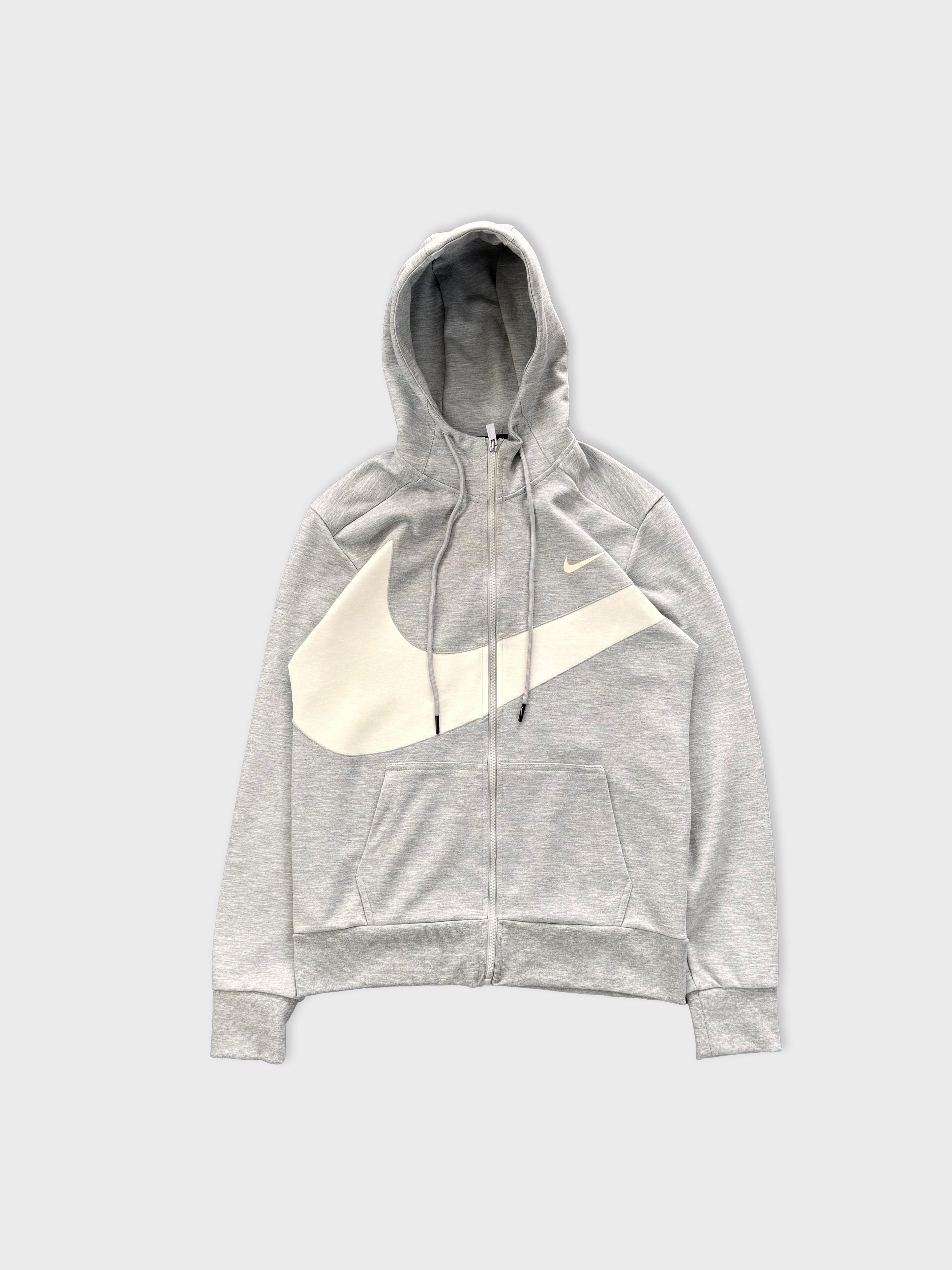 Nike Big Swoosh Full Zip Hoodie - Gri