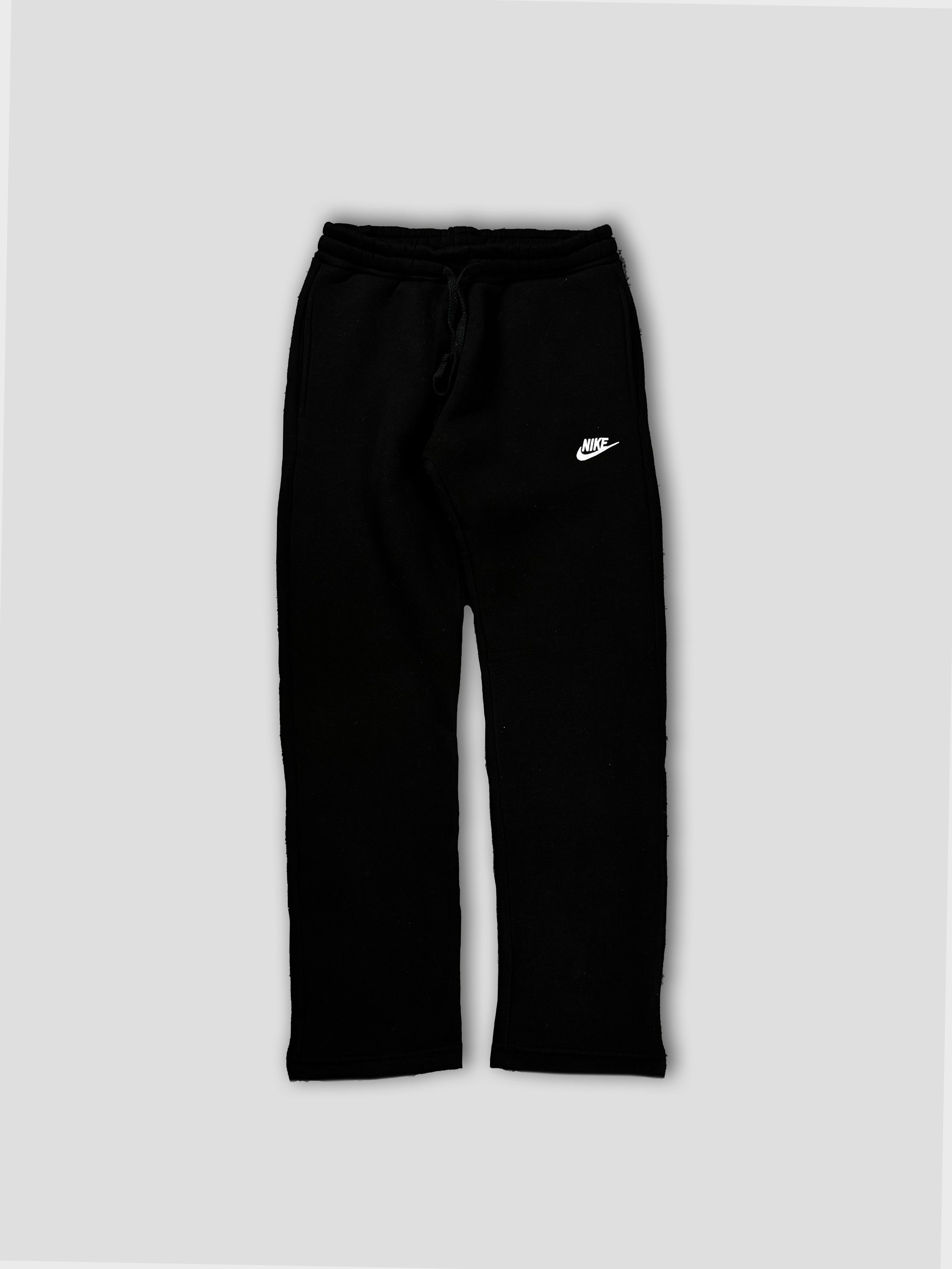 Nike Club Fleece Bol Paça Eşofman Altı - Siyah