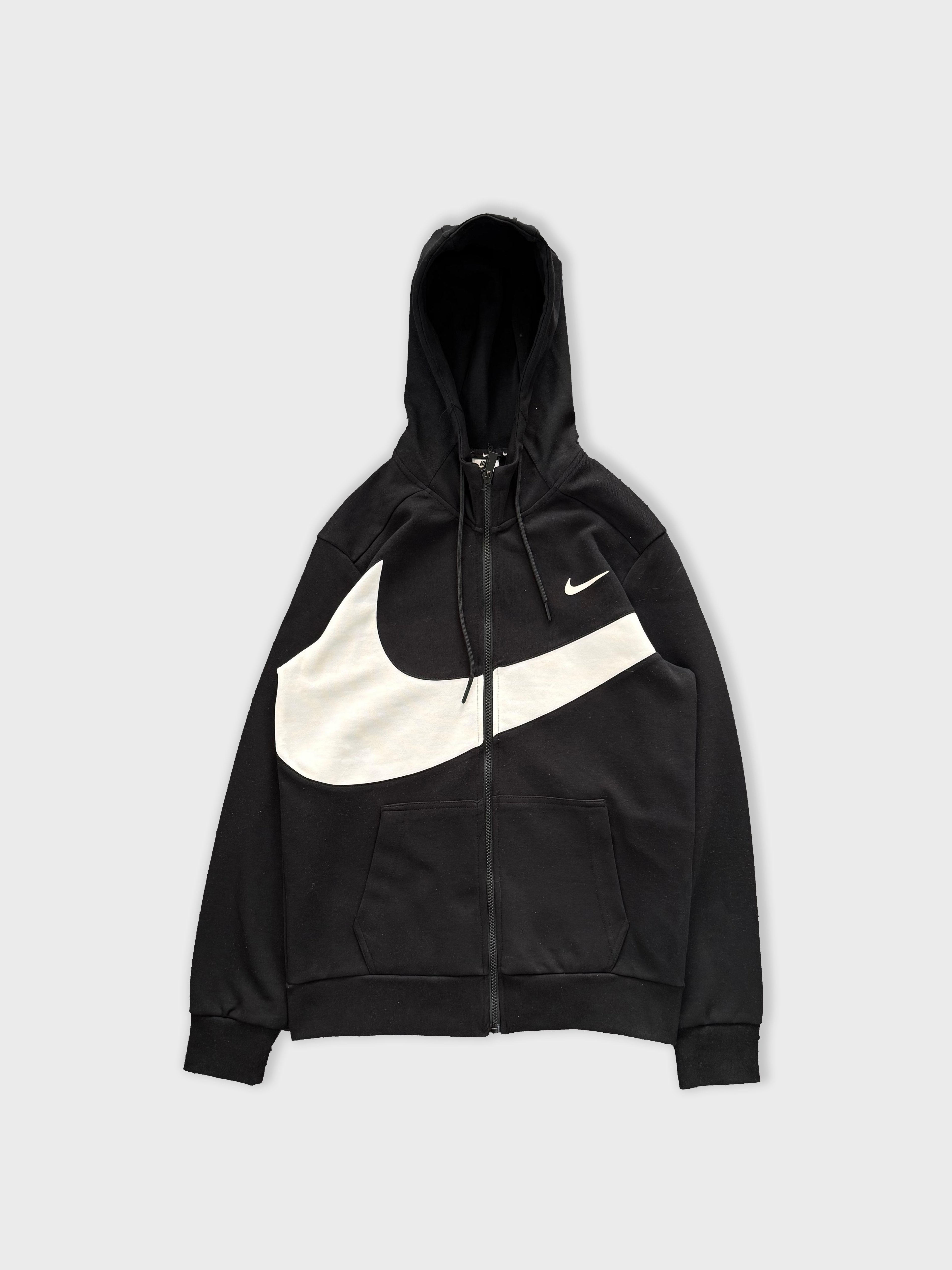 Nike Big Swoosh Full Zip Hoodie - Siyah