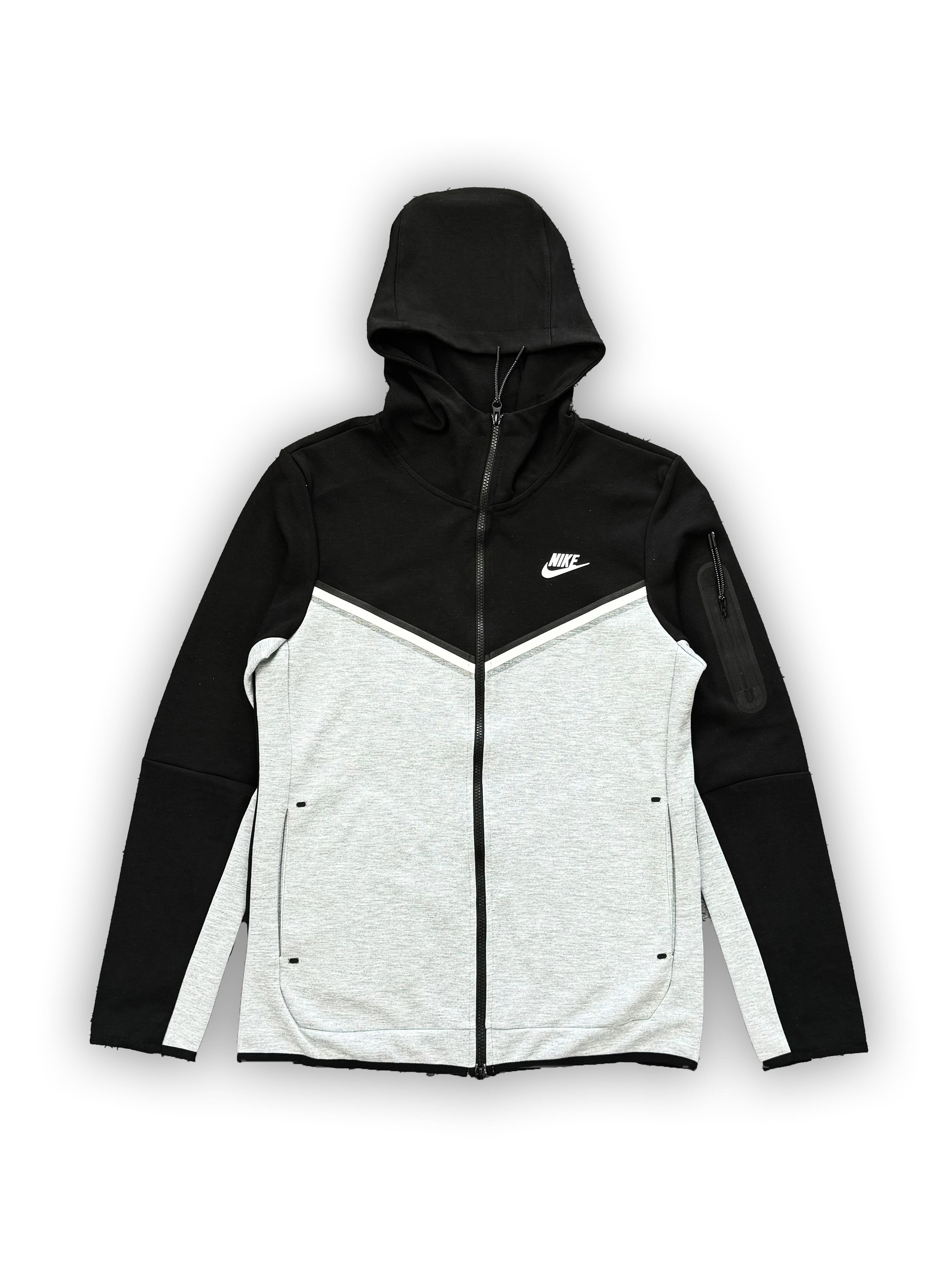 Tech Fleece Windrunner Hoodie - Siyah & Gri