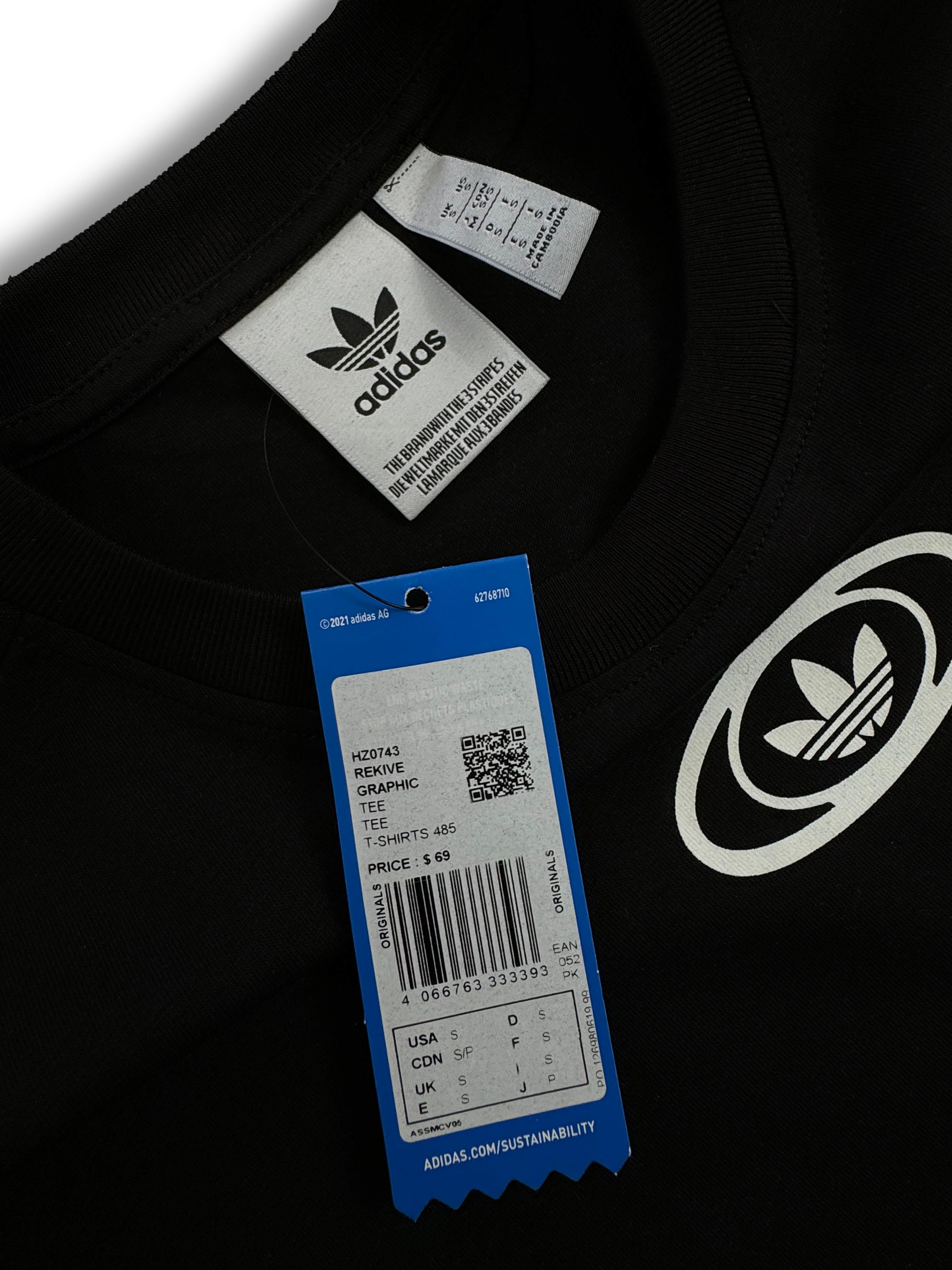 Adidas Rekive Graphic Tee - Siyah