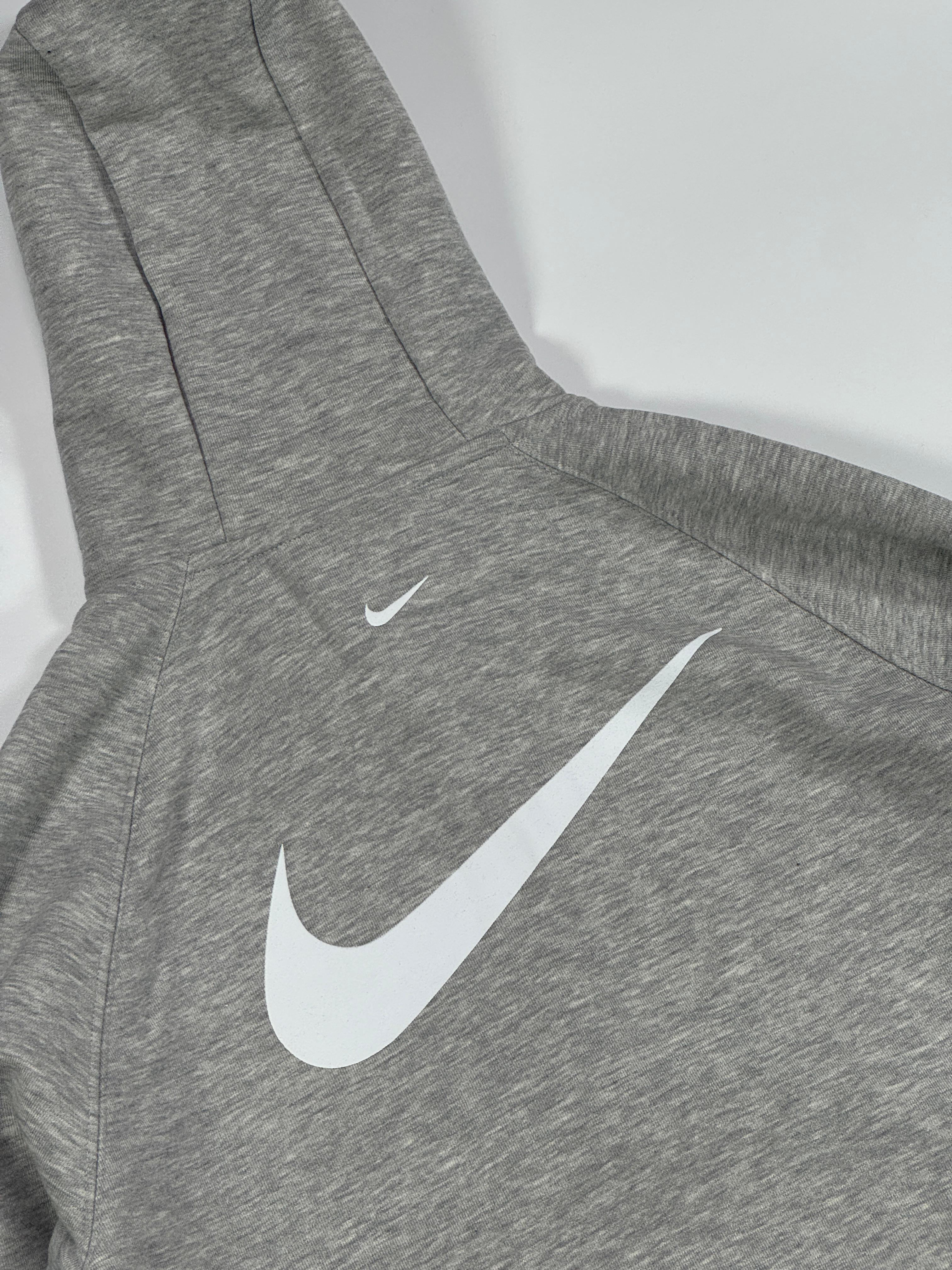 Nike Double Swoosh Full Zip Hoodie - Gri